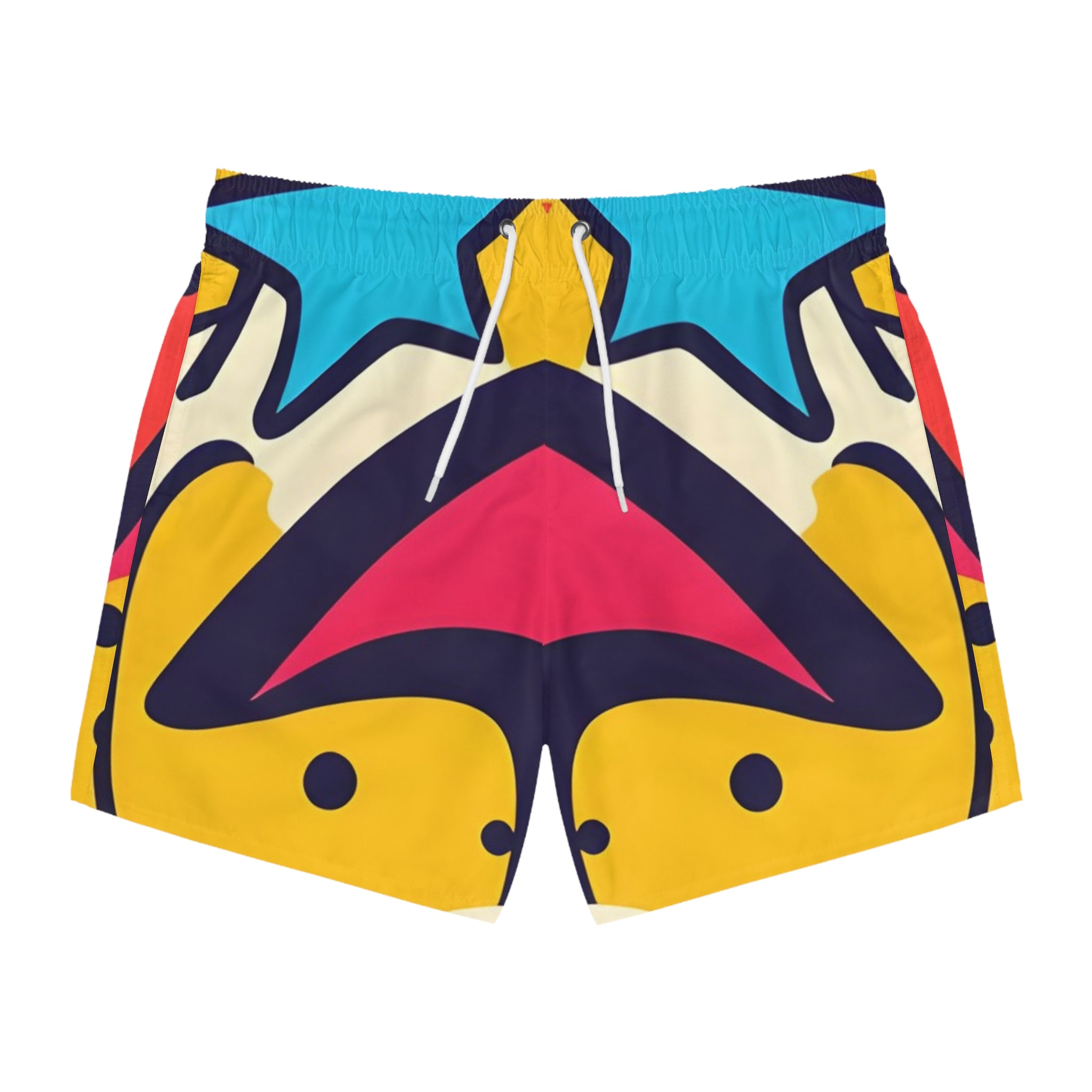 Comic x Pop Art Swim Trunks (AOP), Artsulli - Art is Long, Life is Short, All Over Prints, Size, XS, Color, Seam thread color automatically matched to design, , , 29641079217036206936