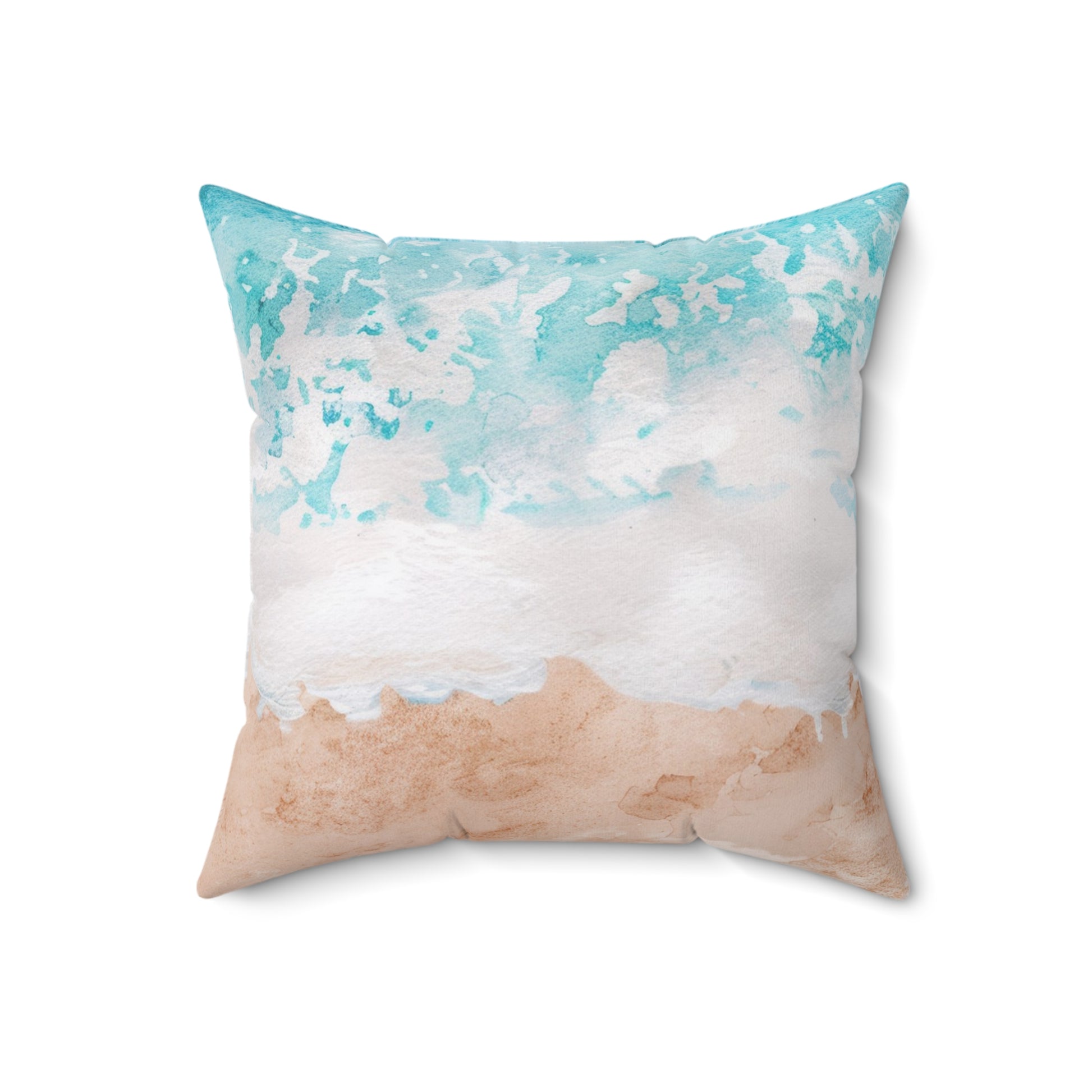 Seashore Spun Polyester Square Pillow, Artsulli - Art is Long, Life is Short, Home Decor, , , , , , , 