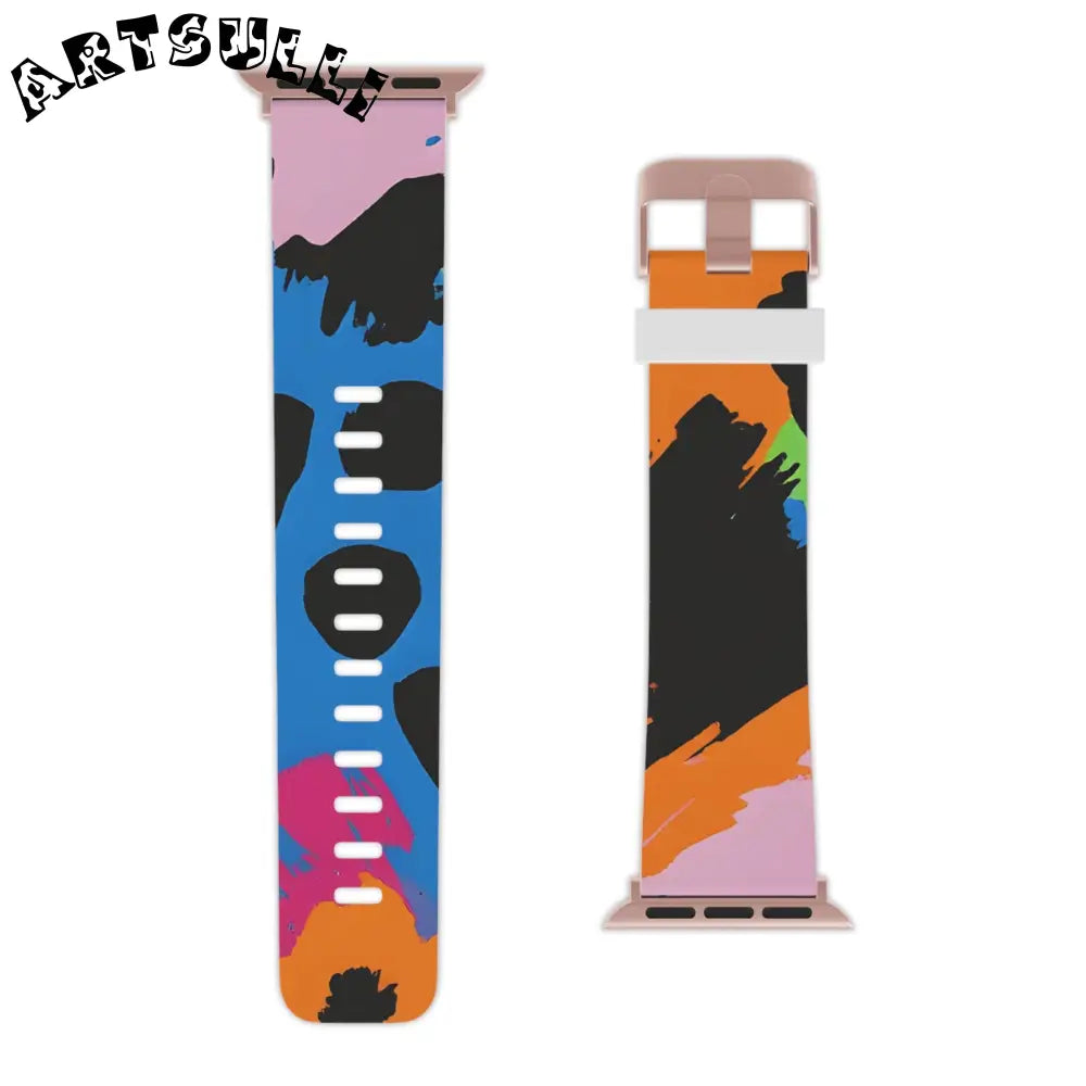 JAKKOUTTHEBXX Wild Brush Strokes x Animal Print Multi-Color Watch