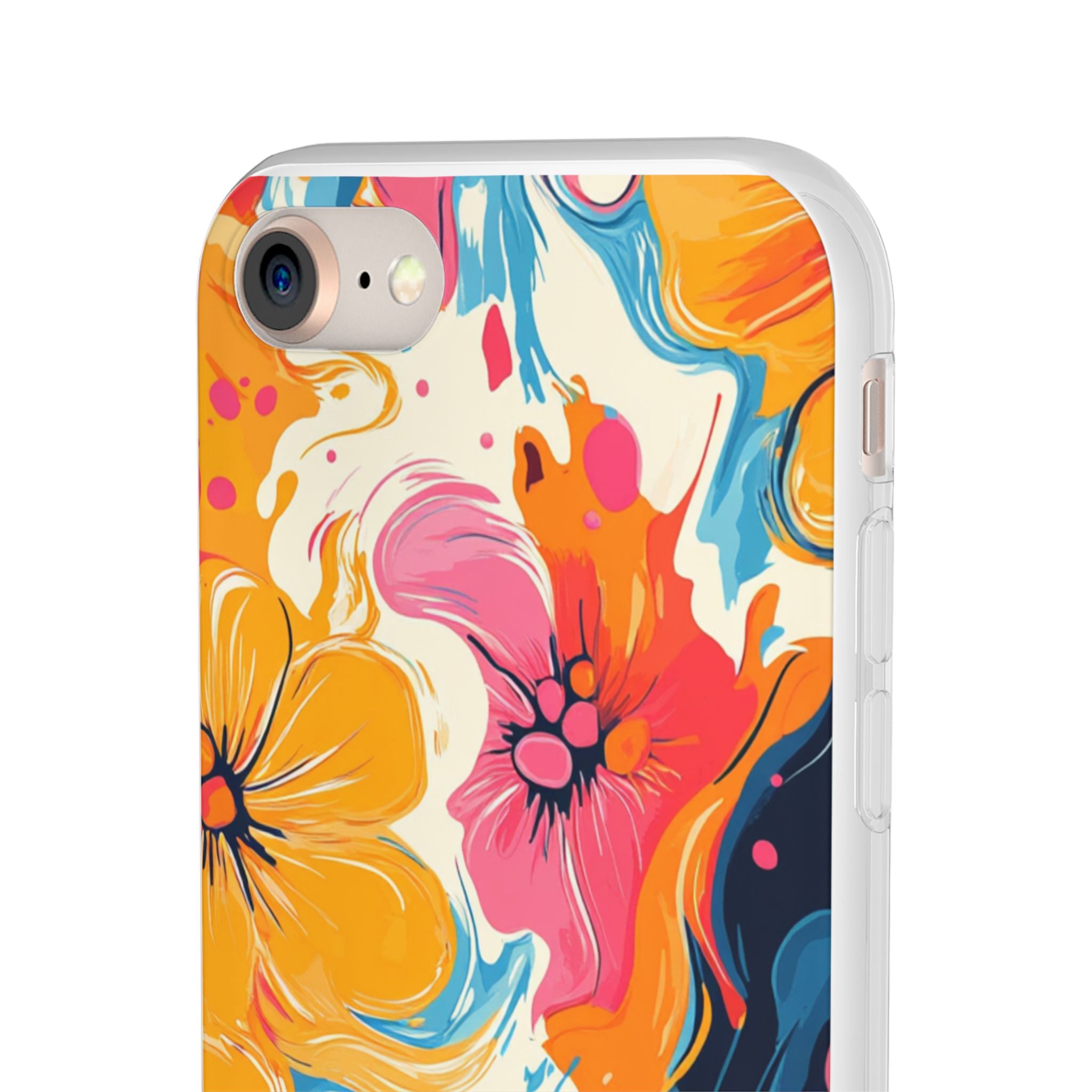 Vibrant Abstract Floral Flexi Case, Artsulli - Art is Long, Life is Short, Phone Case, , , , , , , 