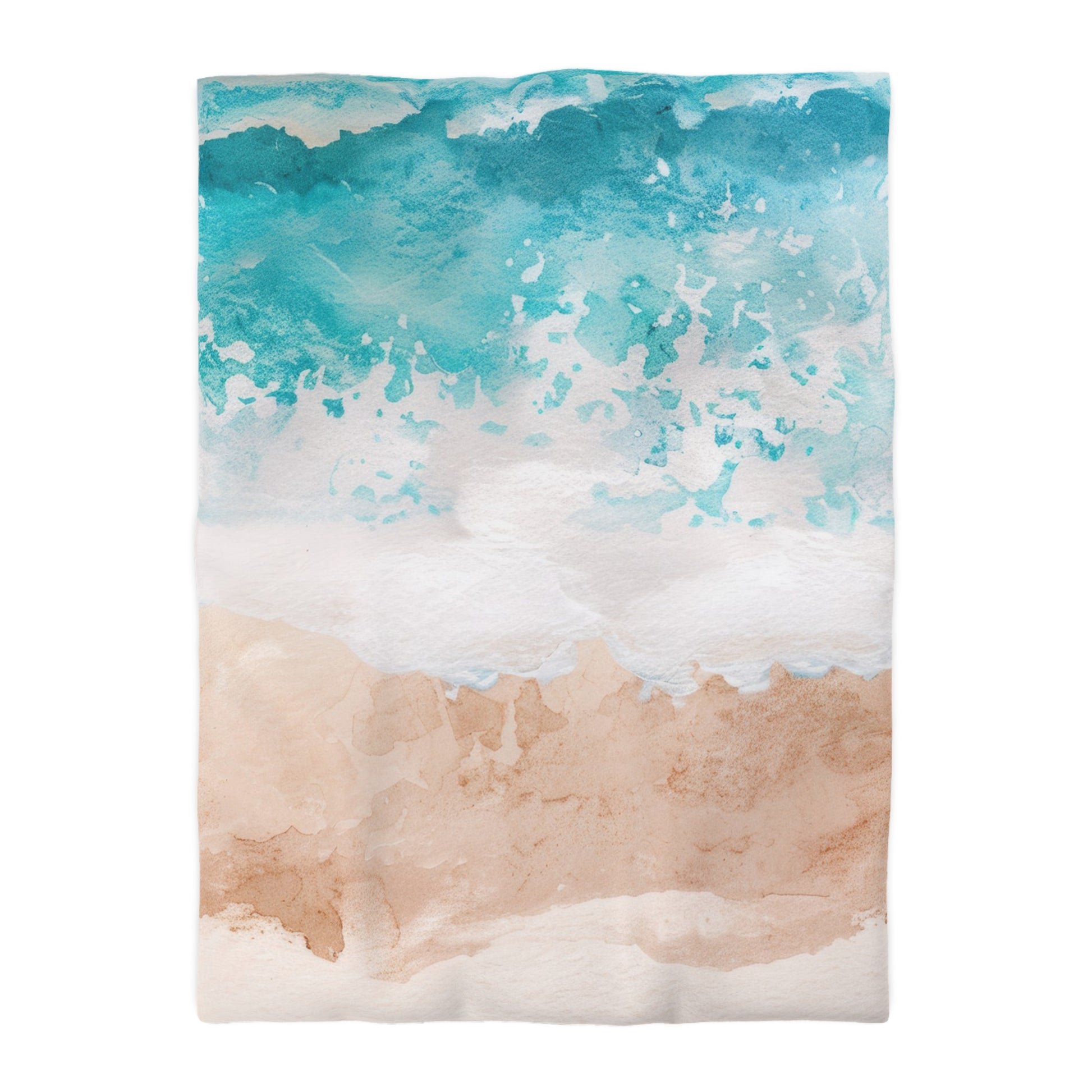 Seashore Microfiber Duvet Cover, Artsulli - Art is Long, Life is Short, Home Decor, Size, Twin XL, Color, White, , , 33071444213900777208