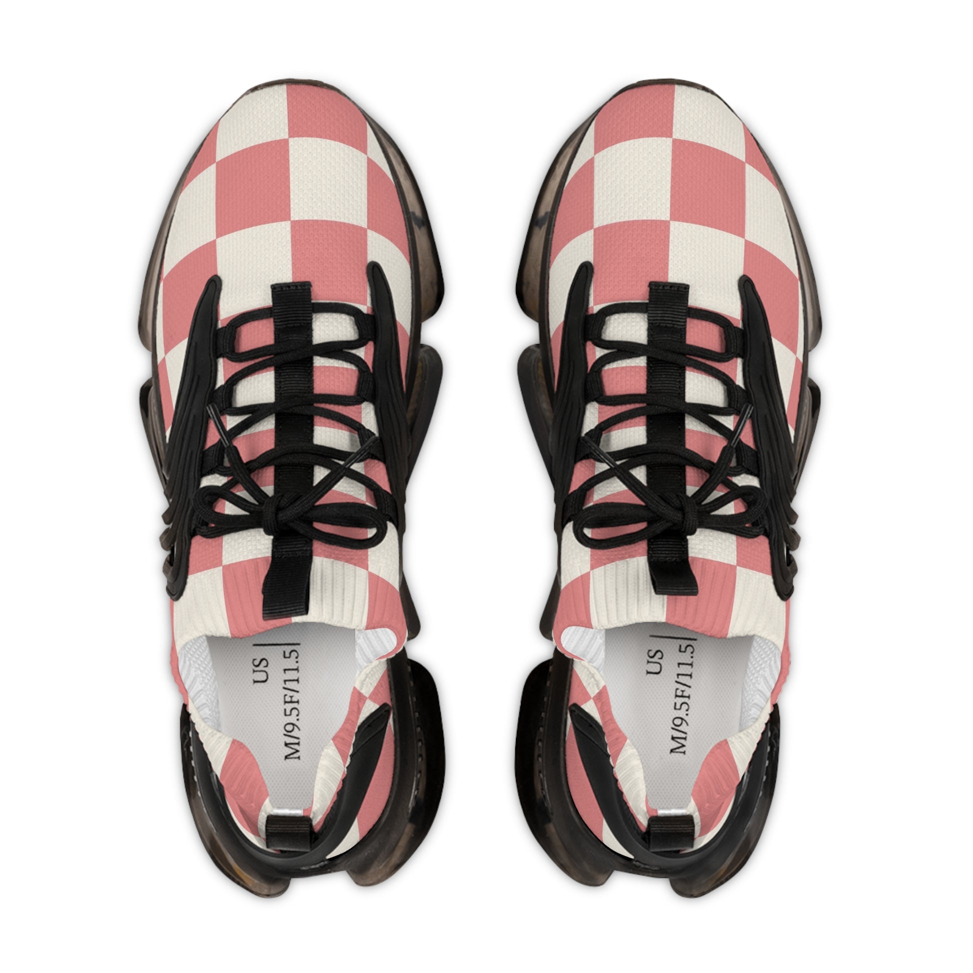 Retro Checkered Grassland Sprites Men's Mesh Sneakers, Artsulli - Art is Long, Life is Short, Shoes, , , , , , , 