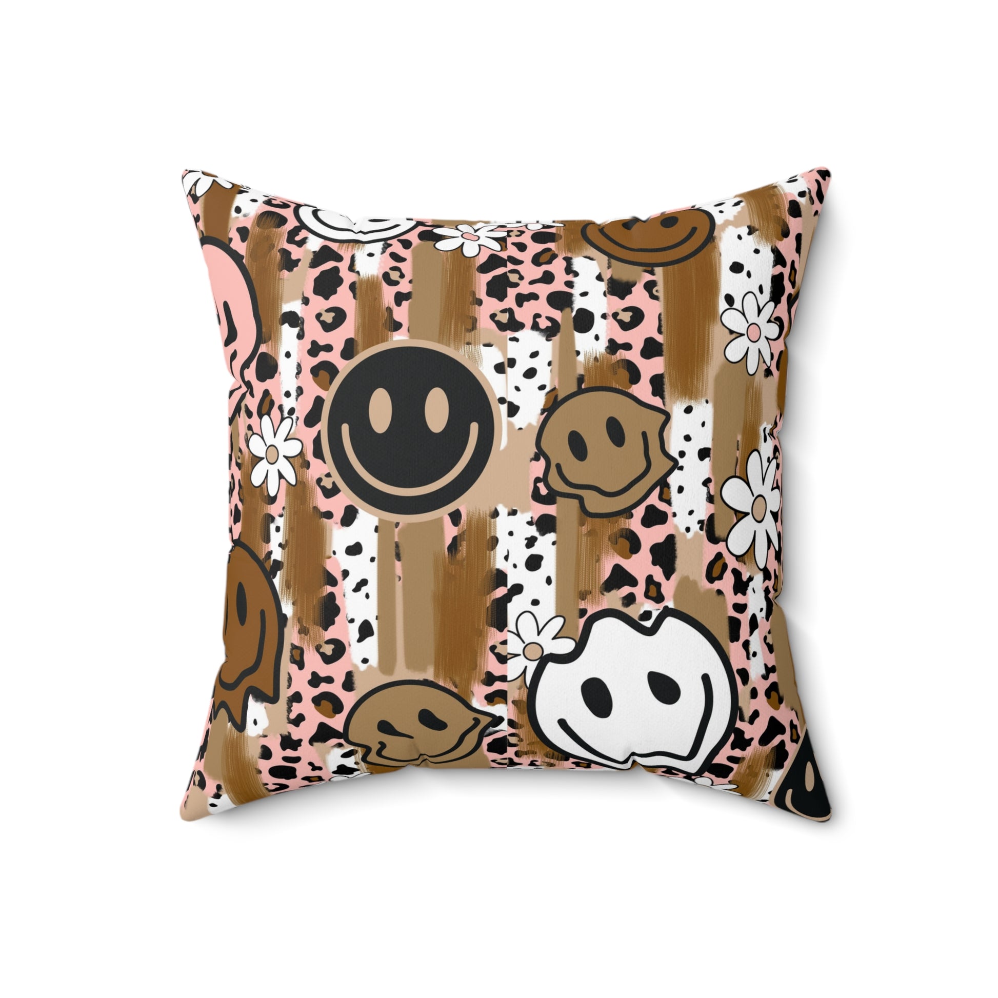 Sutfin Ghosts Pop Art Spun Polyester Square Pillow, Artsulli - Art is Long, Life is Short, Home Decor, Size, 18" × 18", , , , , 42873661055579668941