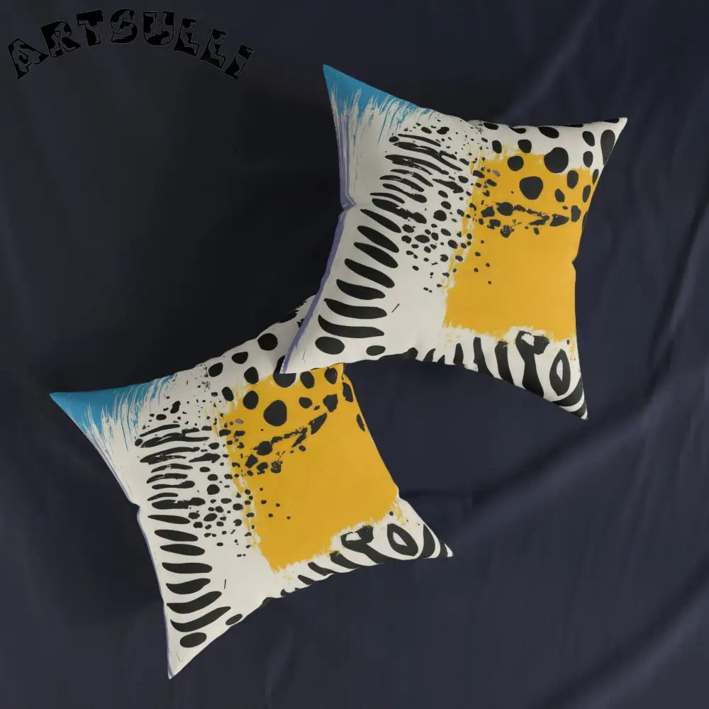 JAKKOUTTHEBXX Rae Zebra Rhapsody Square Pillow JAKKOUTTHEBXX
