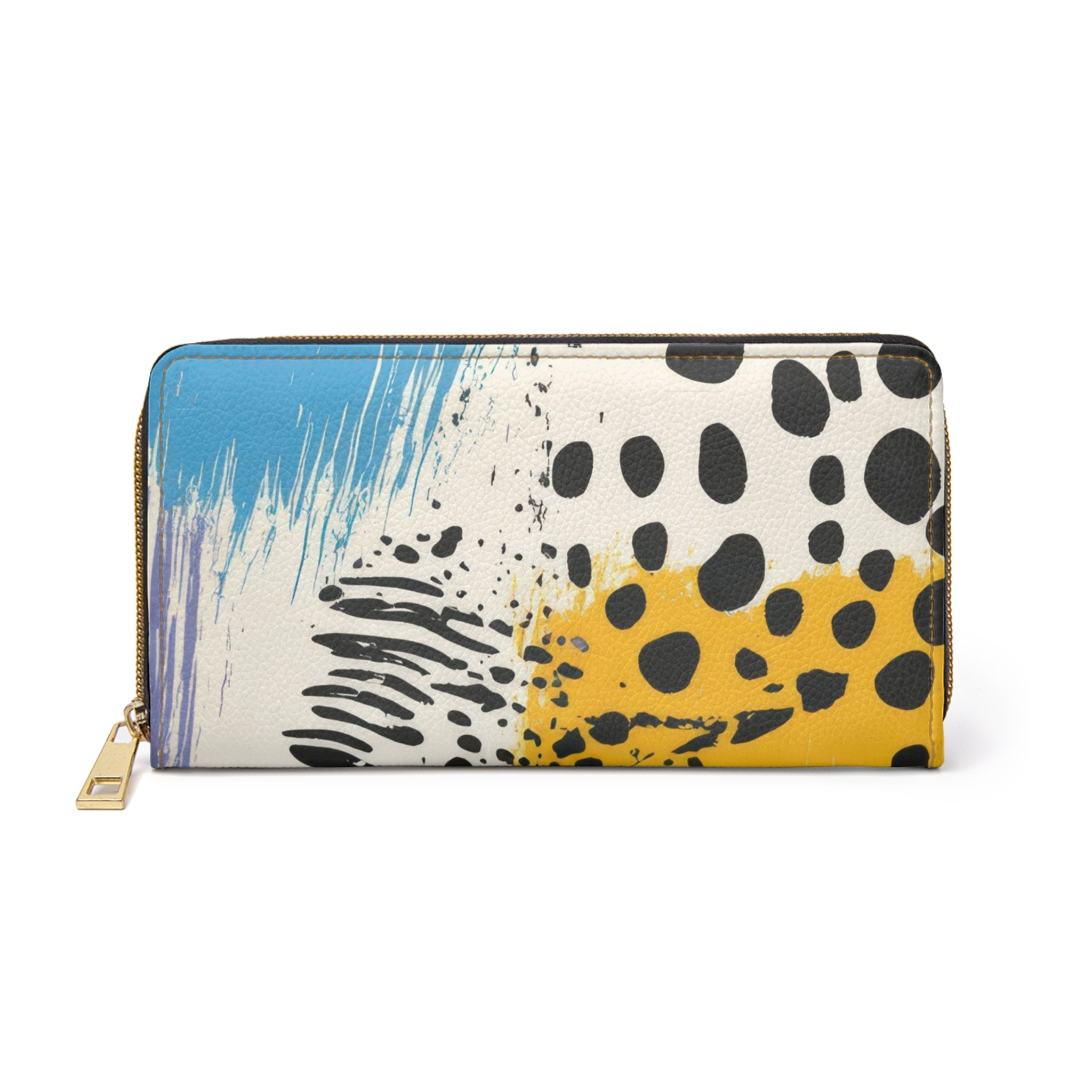 Rae Zebra Rhapsody Zipper Wallet, Artsulli - Art is Long, Life is Short, Accessories, Size, One size, Color, White, , , 10359775630125
