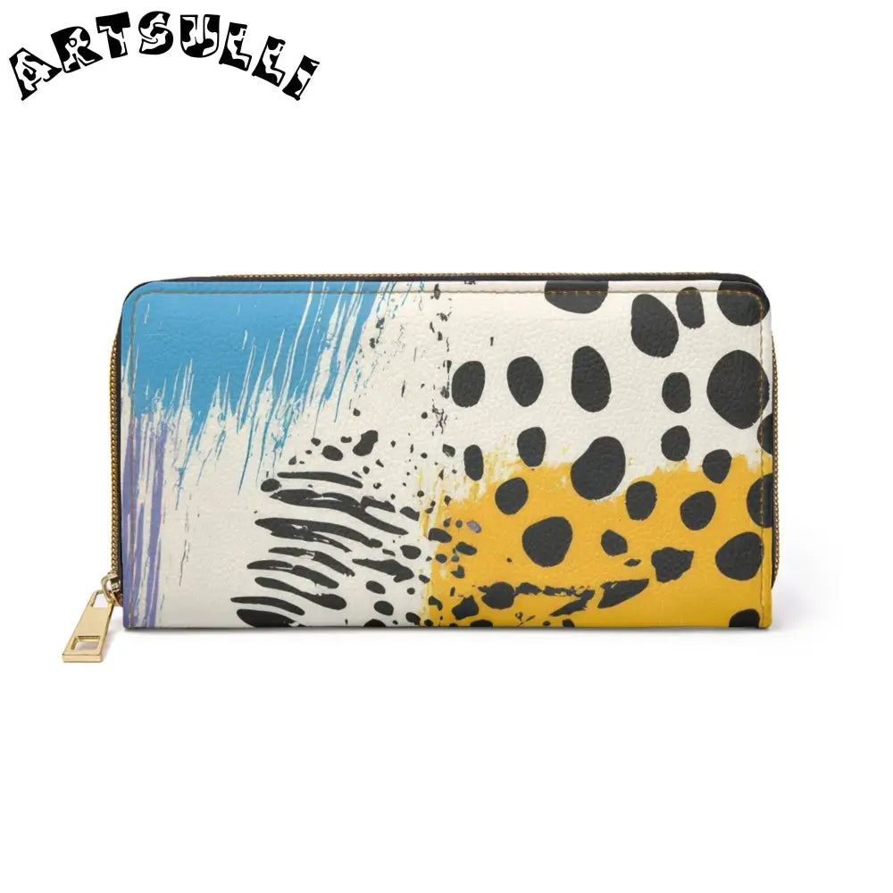 JAKKOUTTHEBXX Rae Zebra Rhapsody Zipper Wallet JAKKOUTTHEBXX