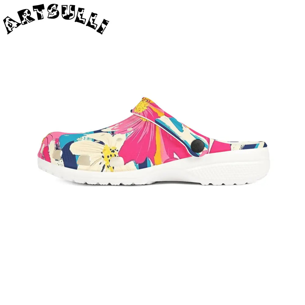 JAKKOUTTHEBXX Dayglo Floral Stripes Multi-Color EVA Foam Rubber