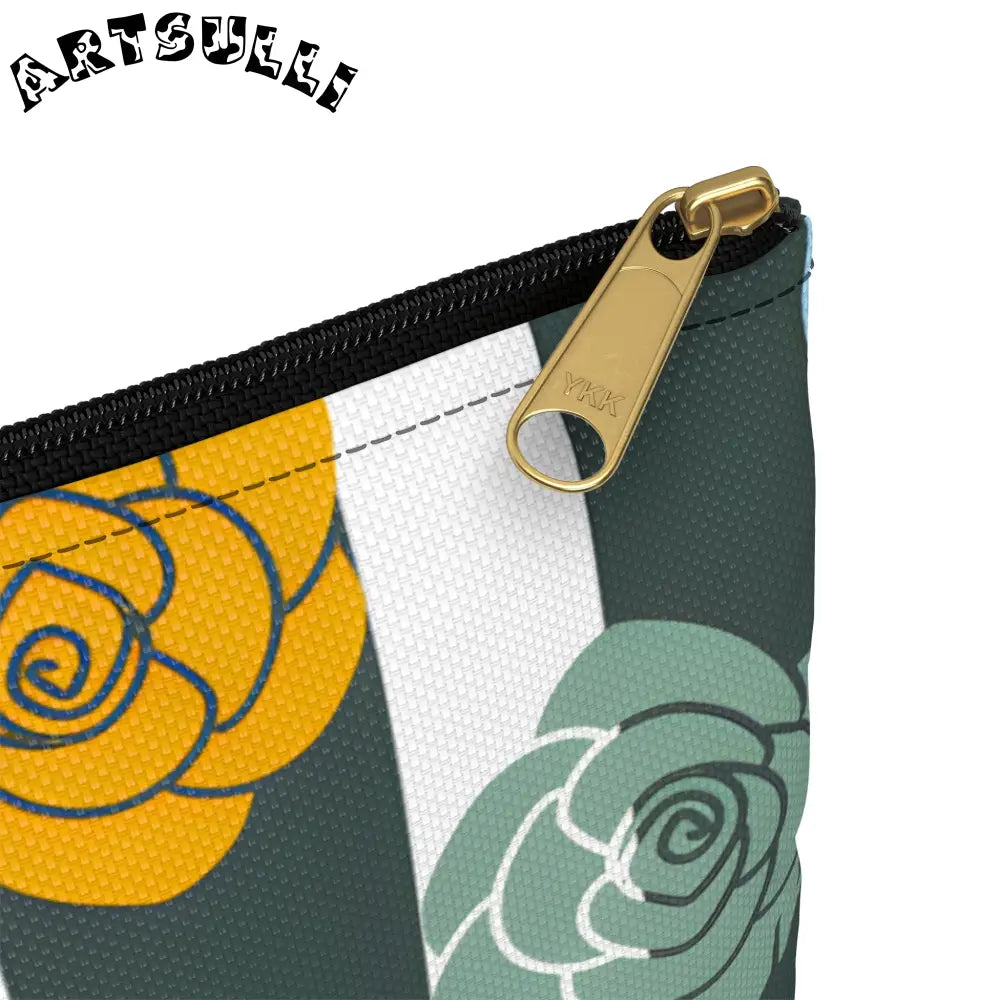 JAKKOUTTHEBXX Stripes x Roses II Black and White Accessory Pouch