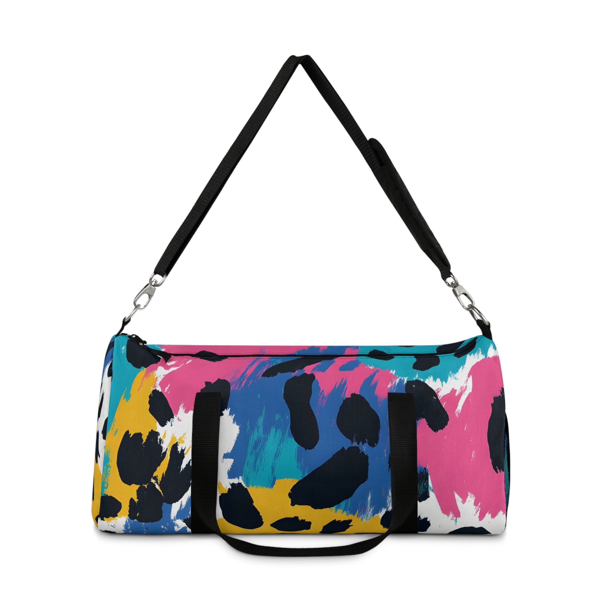Leopard Print x Paint Brush II  Strokes Multi-Color Duffel Bag, Artsulli - Art is Long, Life is Short, Bags, , , , , , , 