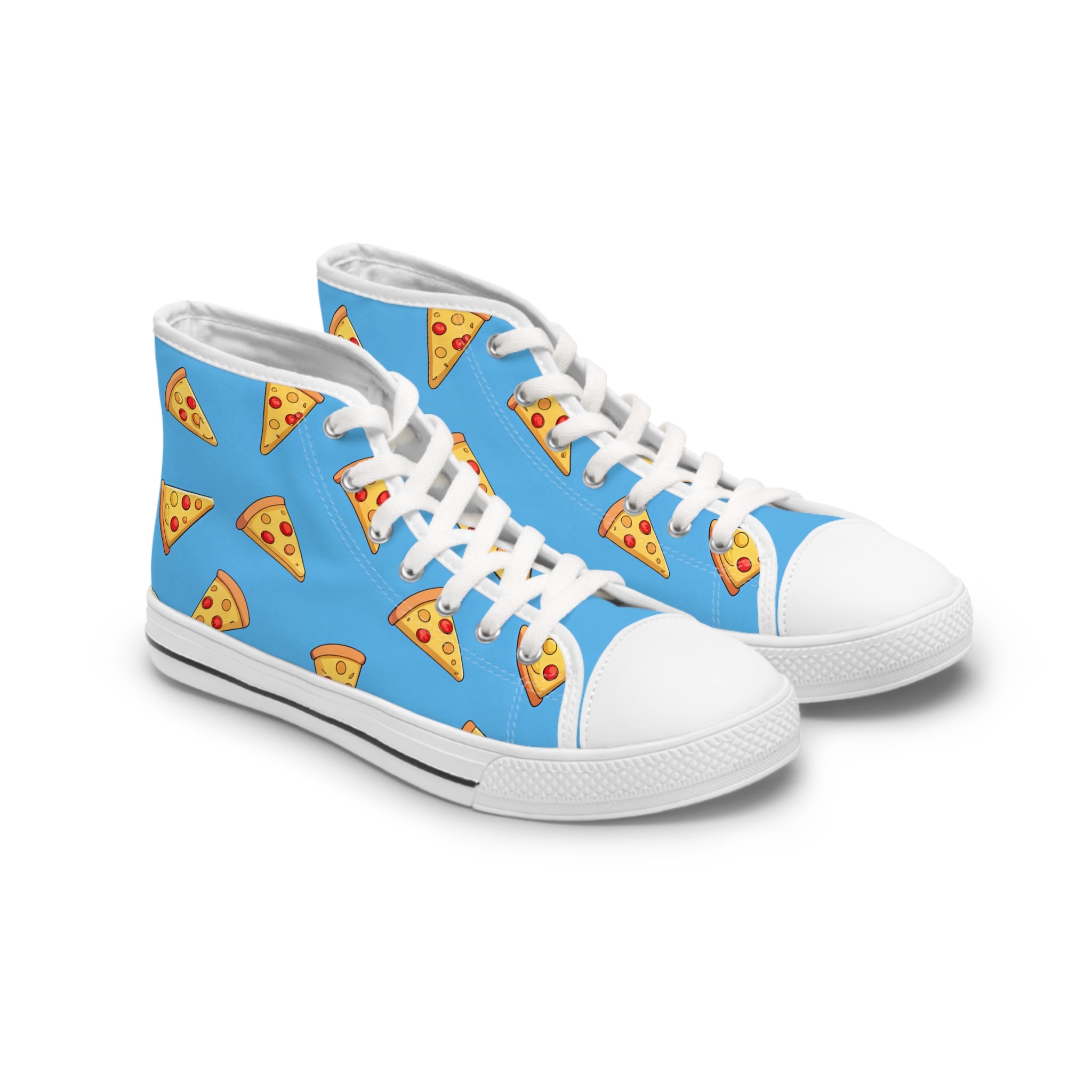 Blue Pizza Dreamscape Women's High Top Sneakers, Artsulli - Art is Long, Life is Short, Shoes, Size, US 5.5, Color, White sole, , , 17733499526113180963
