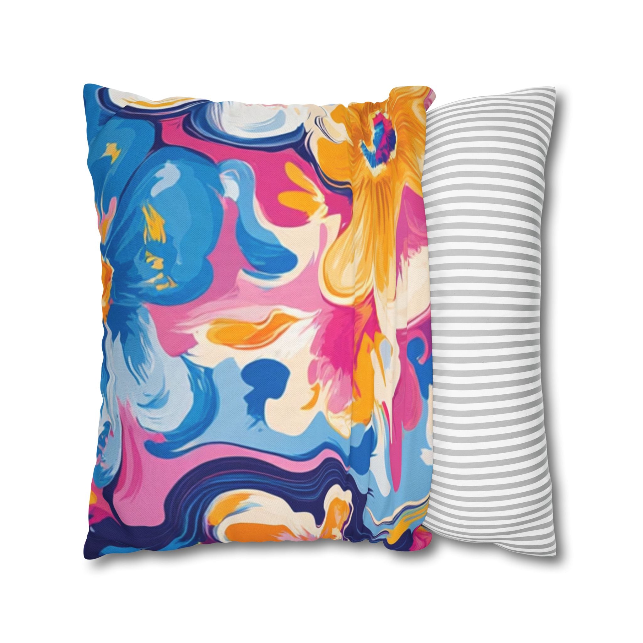 Spun Polyester Square Pillowcase