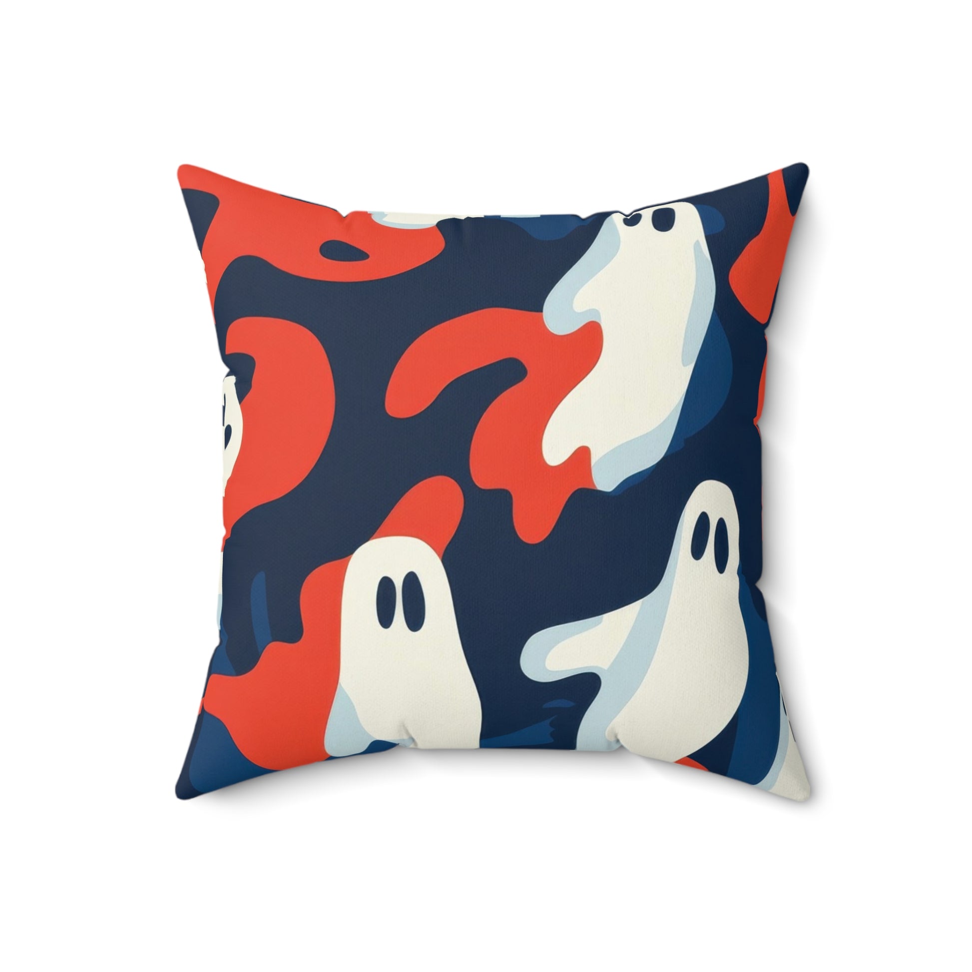 Camo Ghosts Spun Polyester Square Pillow, Artsulli - Art is Long, Life is Short, Home Decor, Size, 18" × 18", , , , , 15686729344569