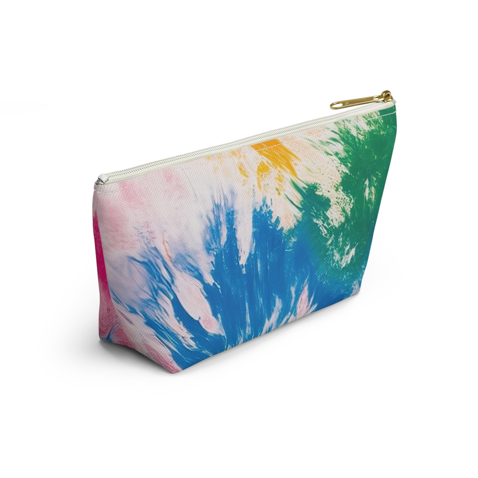 Tie Dye Splash Accessory Pouch w T-bottom, Artsulli - Art is Long, Life is Short, Bags, , , , , , , 