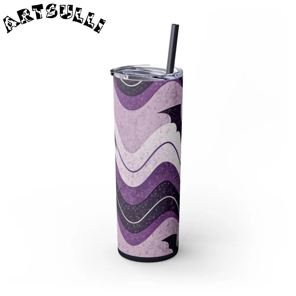 JAKKOUTTHEBXX Bat Wave Skinny Tumbler with Straw 20oz JAKKOUTTHEBXX