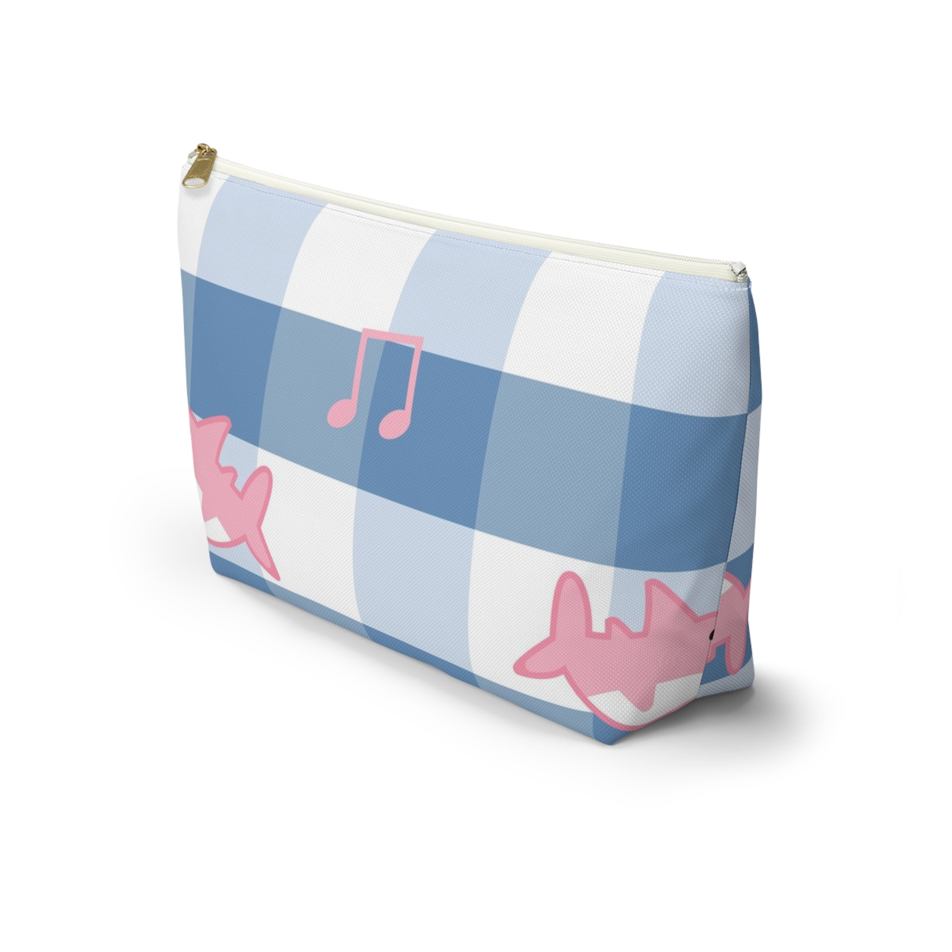 Music Shark Accessory Pouch w T-bottom, Artsulli - Art is Long, Life is Short, Bags, , , , , , , 