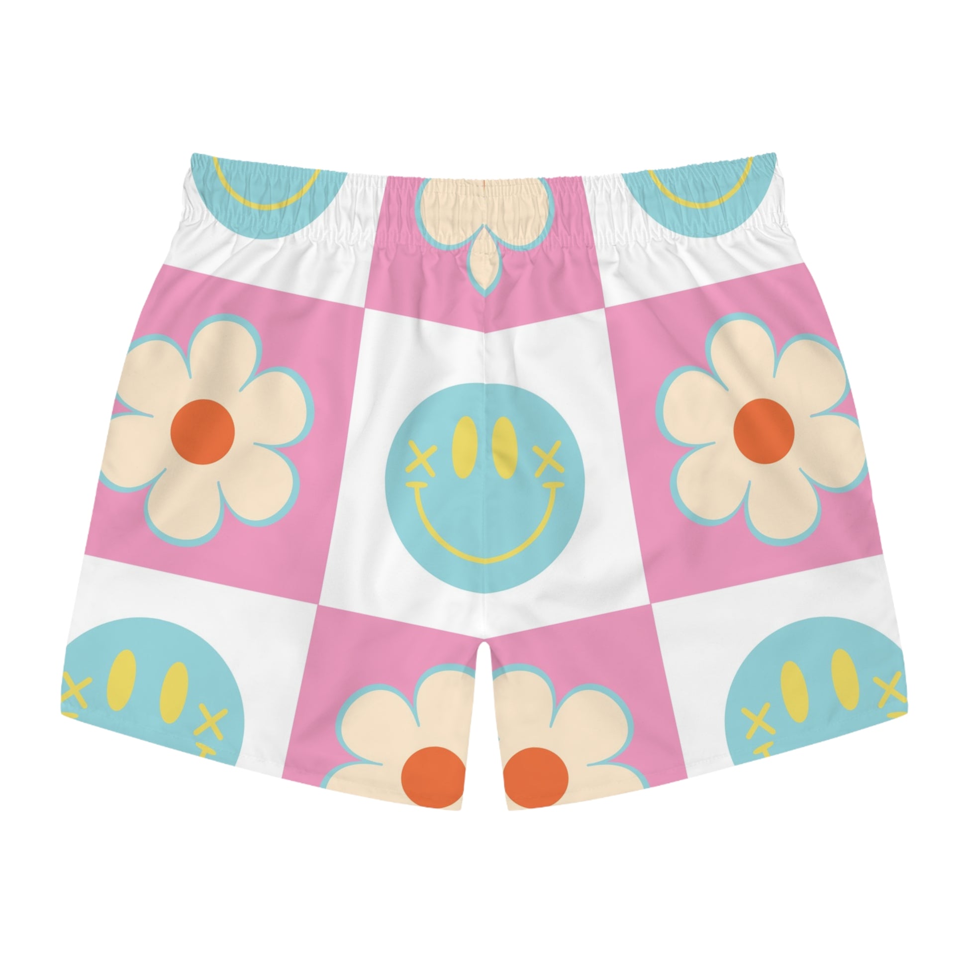 Madotsukis Grin Bloom Swim Trunks (AOP), Artsulli - Art is Long, Life is Short, All Over Prints, , , , , , , 