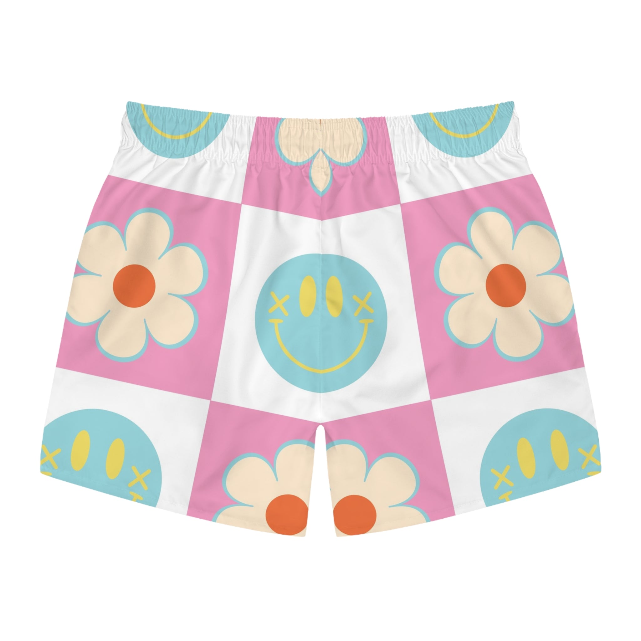 Madotsukis Grin Bloom Swim Trunks (AOP), Artsulli - Art is Long, Life is Short, All Over Prints, , , , , , , 