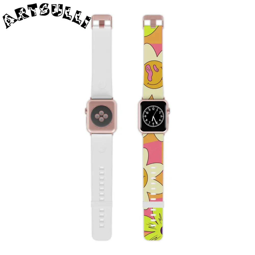 JAKKOUTTHEBXX Trippy Sour Face Rave Watch Band for Apple Watch