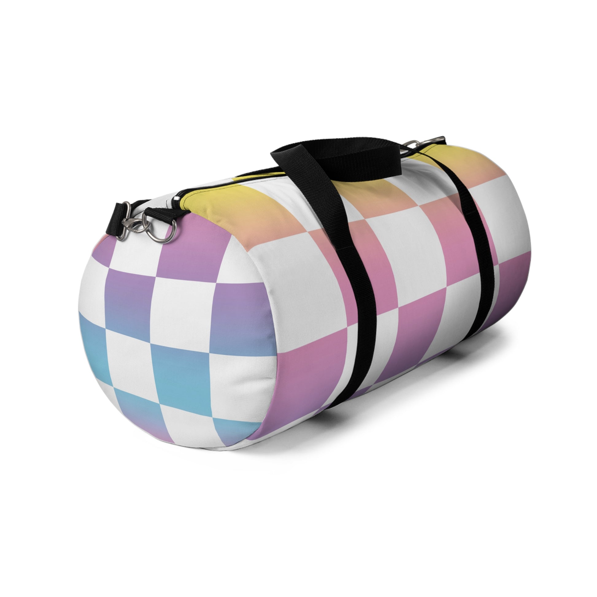 Vaporwave Check II Duffel Bag, Artsulli - Art is Long, Life is Short, Bags, , , , , , , 