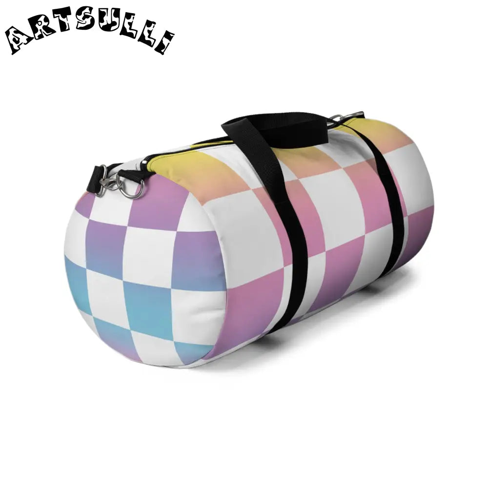 JAKKOUTTHEBXX Vaporwave Check II Duffel Bag JAKKOUTTHEBXX Artsulli