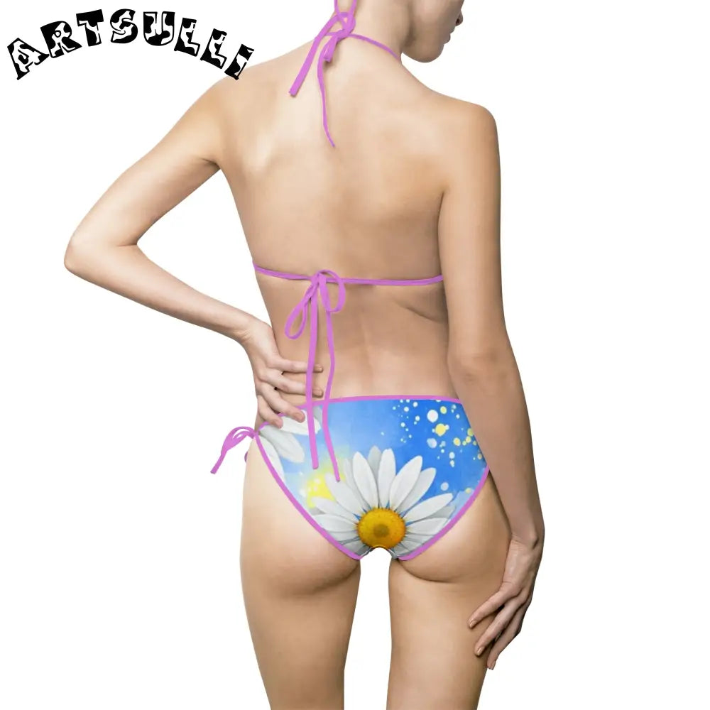 JAKKOUTTHEBXX Daisies Women’s Bikini Swimsuit (AOP) JAKKOUTTHEBXX