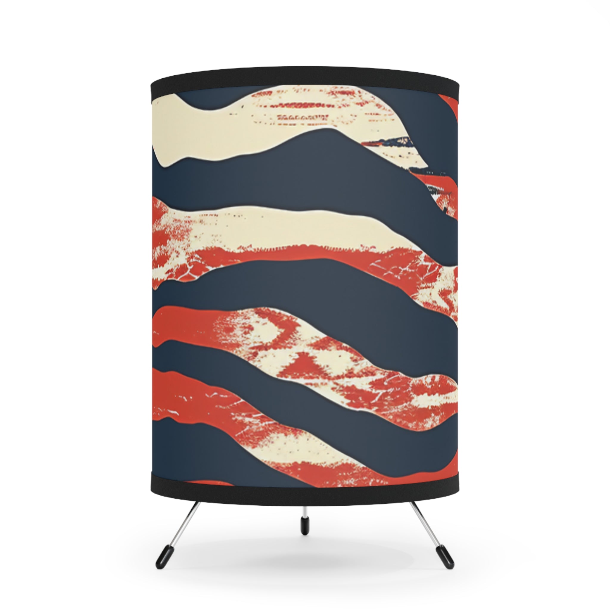 Camo Tiger Stripes Tripod Lamp with High-Res Printed Shade, US\CA plug, Artsulli - Art is Long, Life is Short, Home Decor, Size, One size, Color, Black, , , 17999822950640