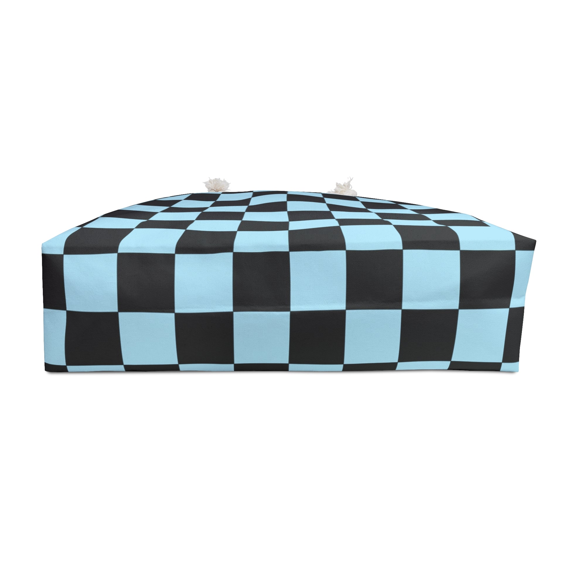 Checkerboard Black and Blue Weekender Bag, Artsulli - Art is Long, Life is Short, Bags, , , , , , , 