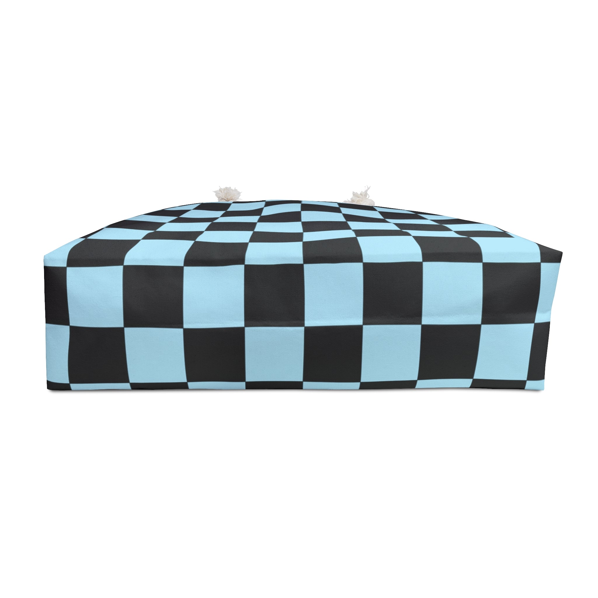 Checkerboard Black and Blue Weekender Bag, Artsulli - Art is Long, Life is Short, Bags, , , , , , , 