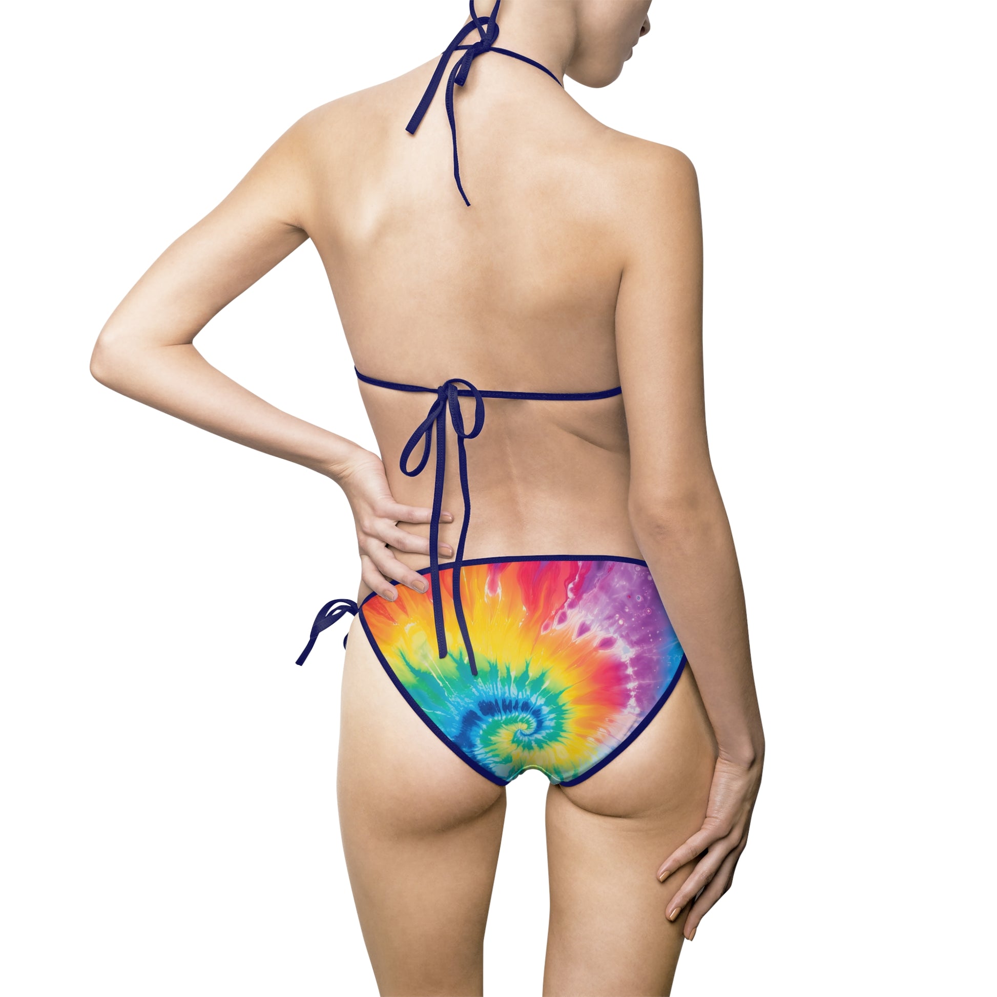 Tie Dye Women's Bikini Swimsuit (AOP), Artsulli - Art is Long, Life is Short, All Over Prints, , , , , , , 