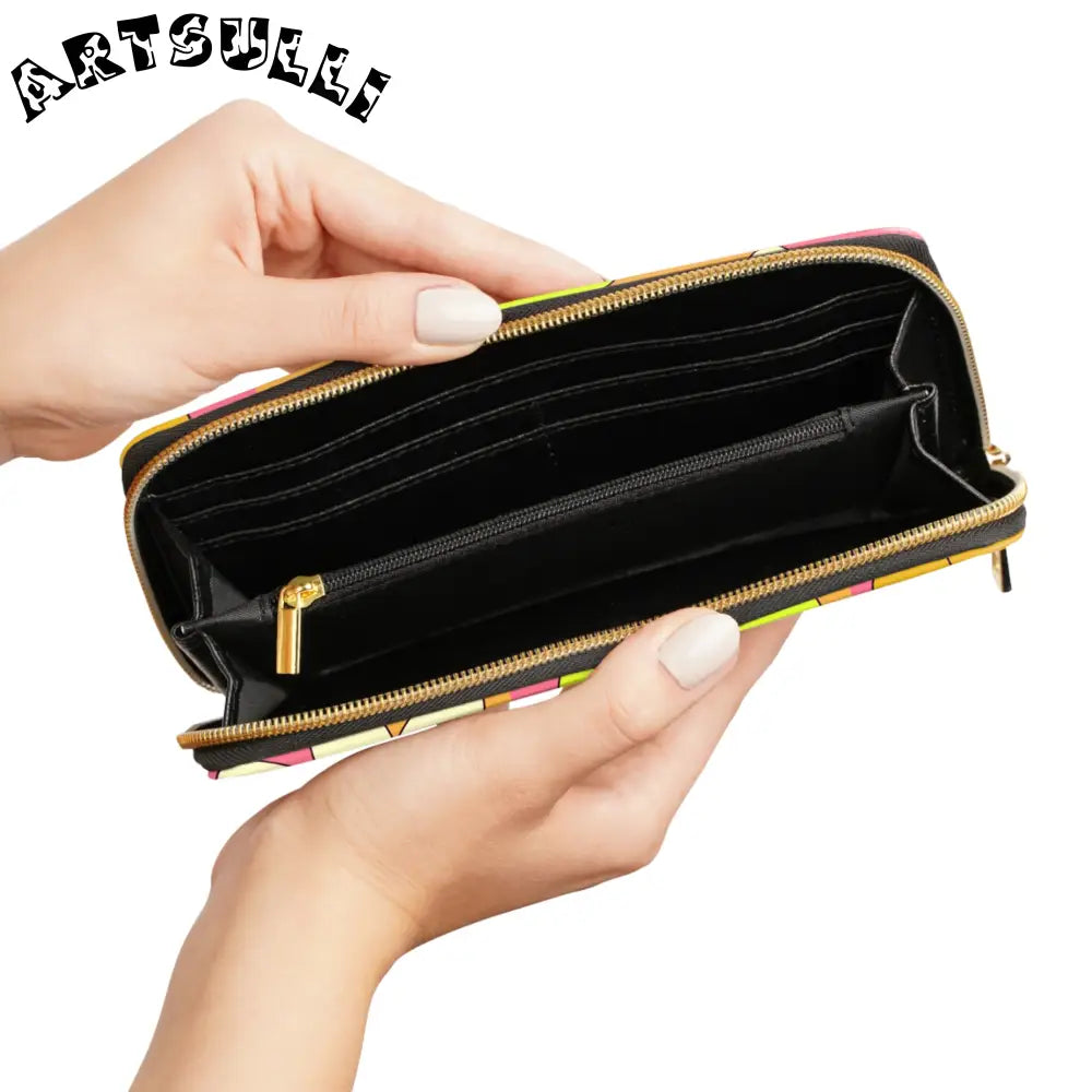JAKKOUTTHEBXX Trippy Sour Face Rave Zipper Wallet JAKKOUTTHEBXX