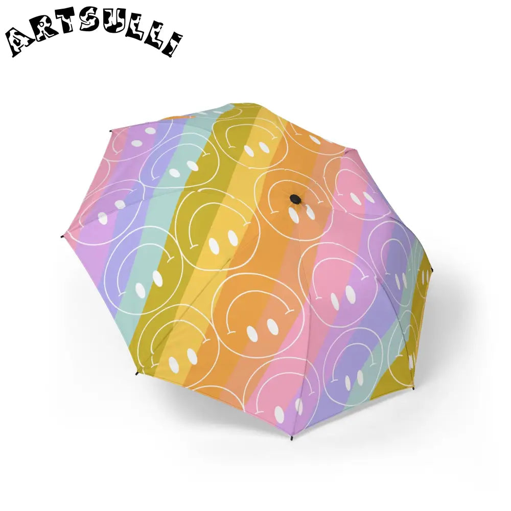 JAKKOUTTHEBXX Smiley Face x Rainbow Stripes Multi-Color
