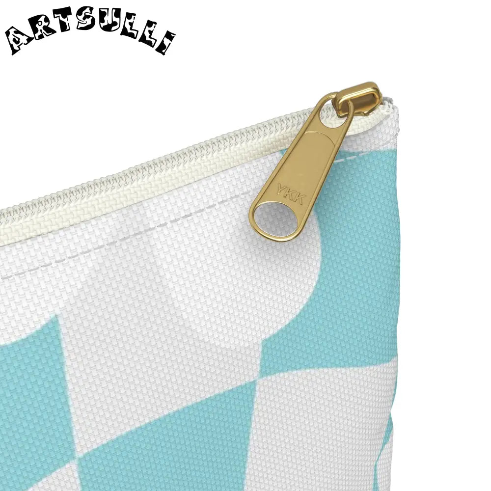 JAKKOUTTHEBXX Trippy Check Garden Accessory Pouch JAKKOUTTHEBXX