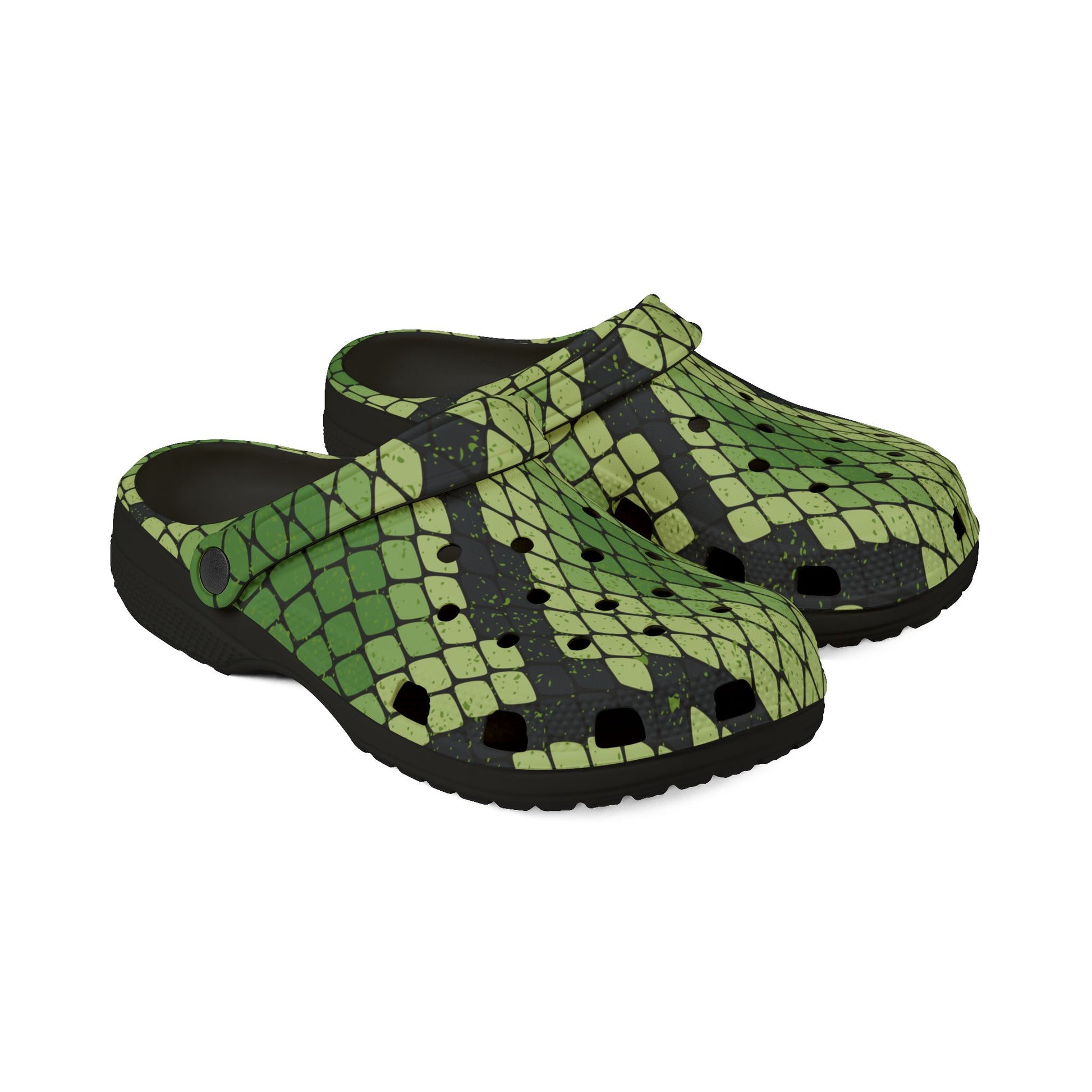 Snake Skin EVA Foam Rubber Shoes (AOP), Artsulli - Art is Long, Life is Short, Shoes, , , , , , , 