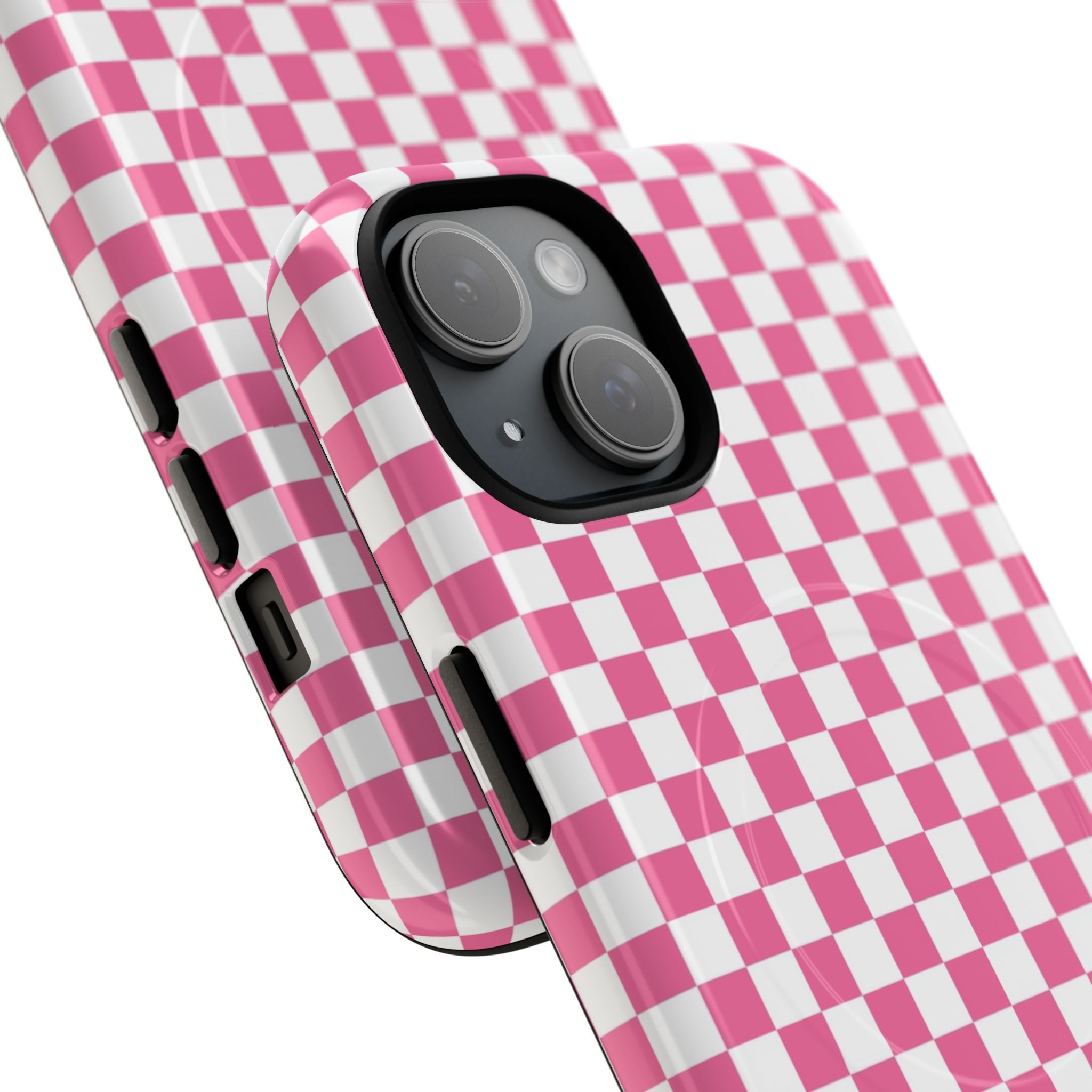 Yuyushiki Pink Check Tough Magnetic Cases, Artsulli - Art is Long, Life is Short, Phone Case, , , , , , , 