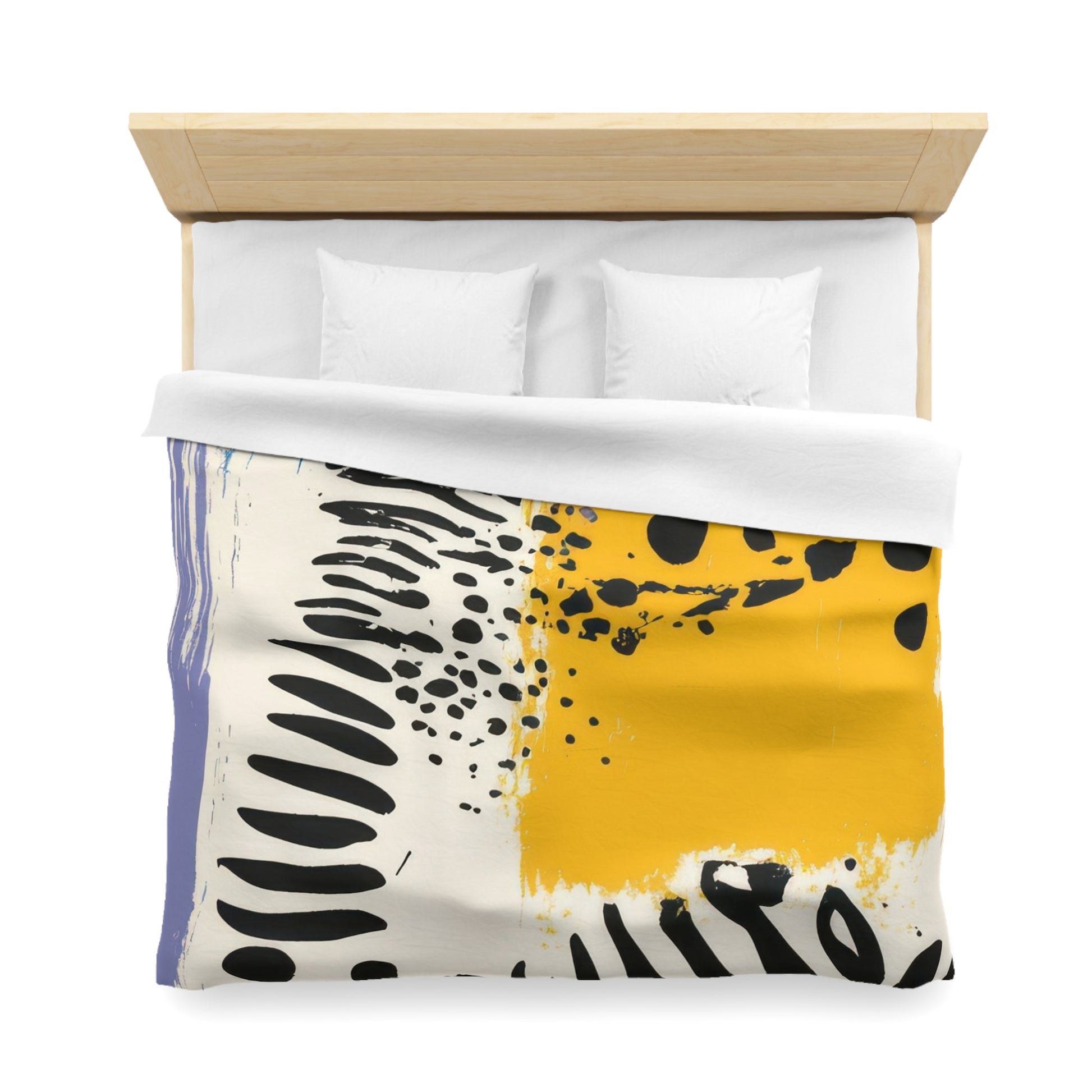 Rae Zebra Rhapsody Microfiber Duvet Cover, Artsulli - Art is Long, Life is Short, Home Decor, , , , , , , 