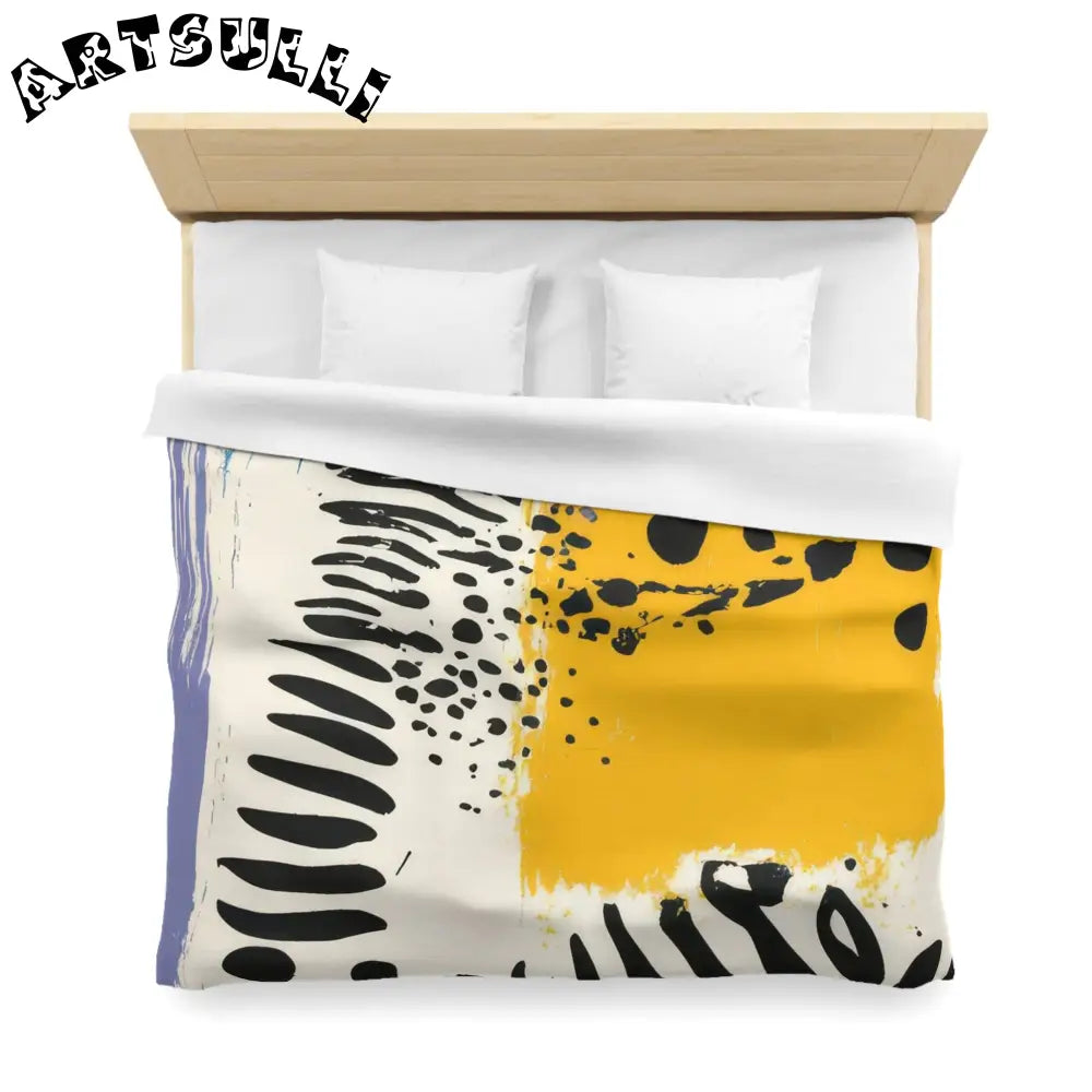 JAKKOUTTHEBXX Rae Zebra Rhapsody Microfiber Duvet Cover