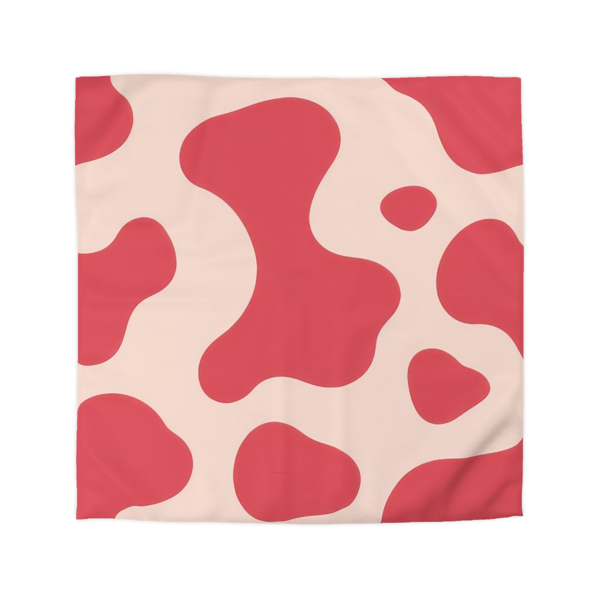 Red Jungle Cow Microfiber Duvet Cover, Artsulli - Art is Long, Life is Short, Home Decor, Size, Queen, Color, Cream, , , 25133066020622585840