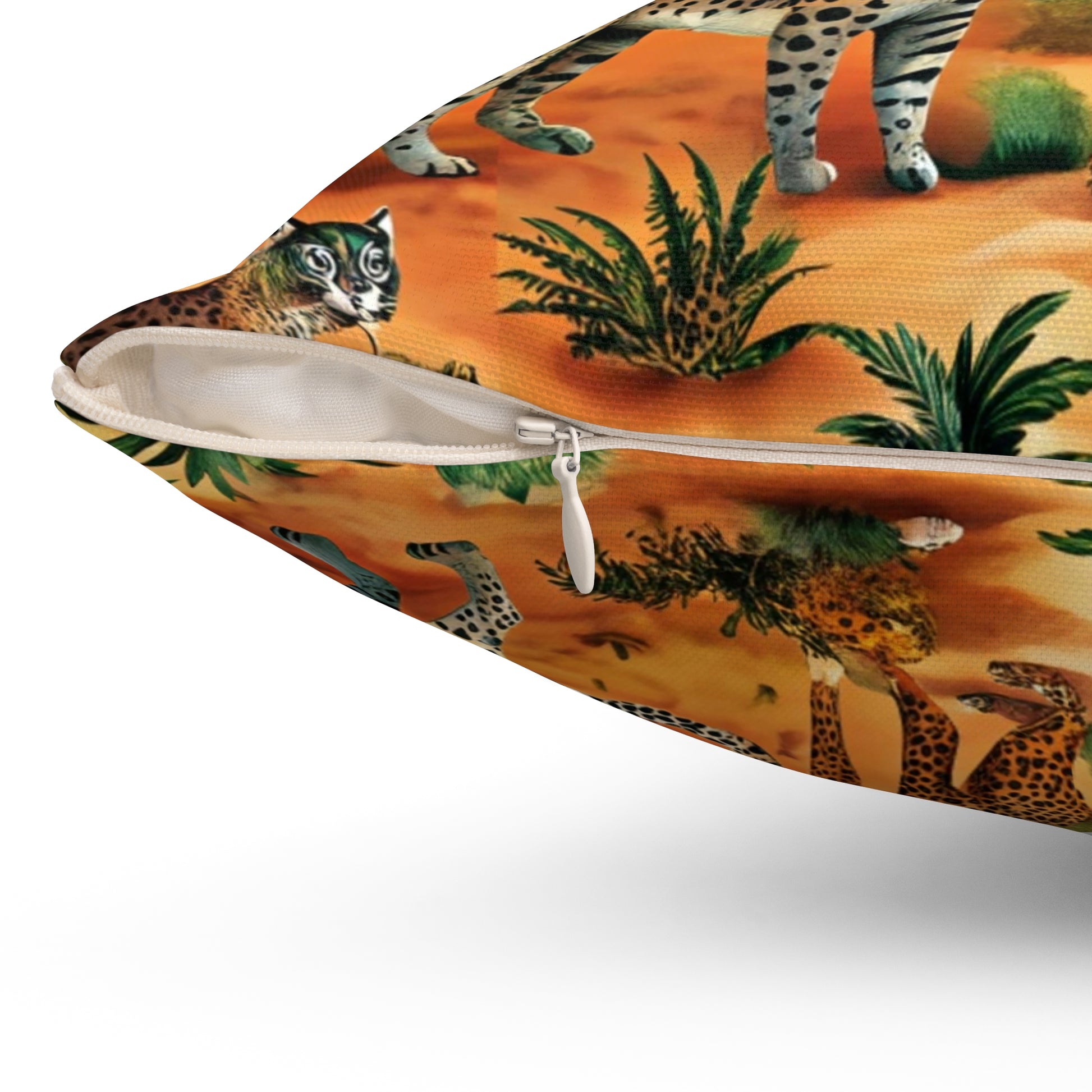 African Savannah Spun Polyester Square Pillow, Artsulli - Art is Long, Life is Short, Home Decor, , , , , , , 