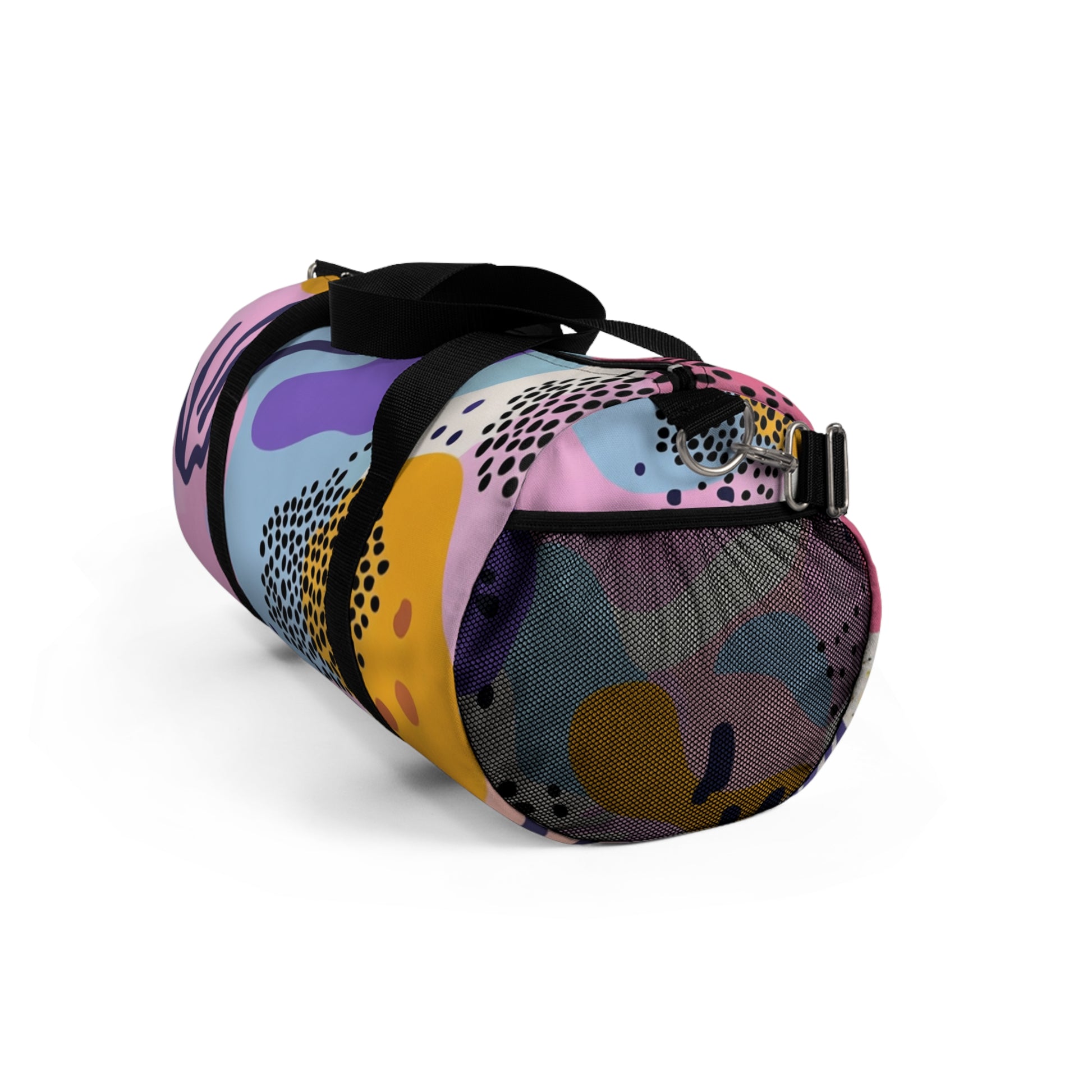 Colorful Abstract Dots and Shapes II Duffel Bag, Artsulli - Art is Long, Life is Short, Bags, , , , , , , 