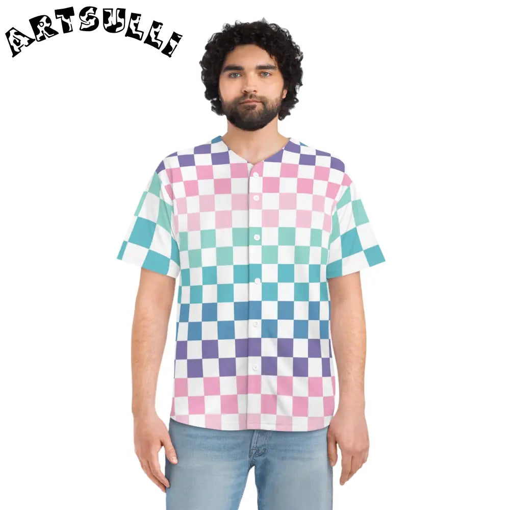 JAKKOUTTHEBXX Vaporwave Rainbow Checkerboard Multi-Color Men’s