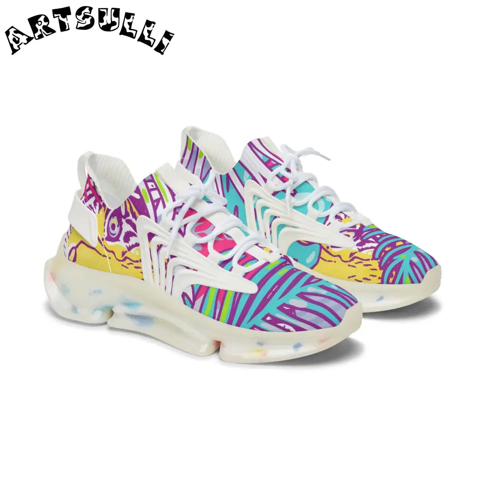JAKKOUTTHEBXX Tropical Jungle Tigers Torquise and Purple Women’s