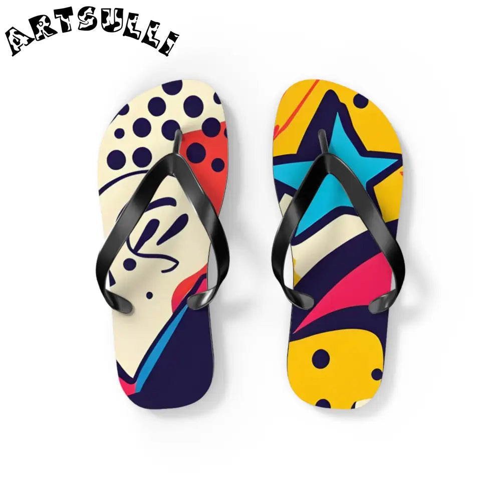 JAKKOUTTHEBXX Comic x Pop Art Flip Flops JAKKOUTTHEBXX Artsulli