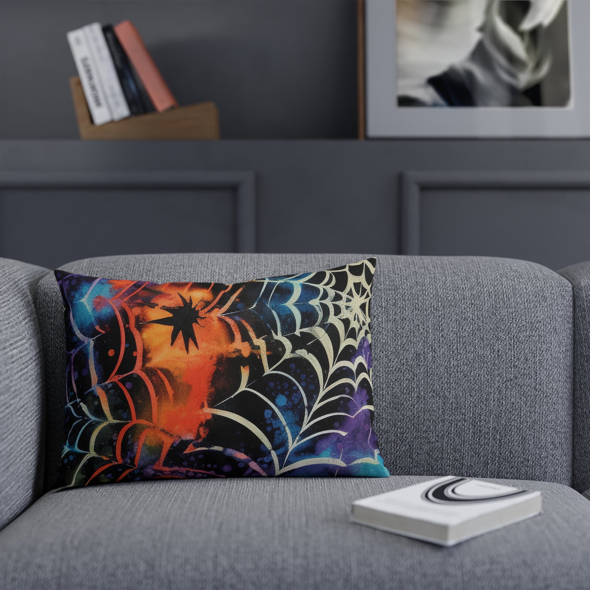 Spider Web Tie Dye Cushion, Artsulli - Art is Long, Life is Short, Home Decor, , , , , , , 