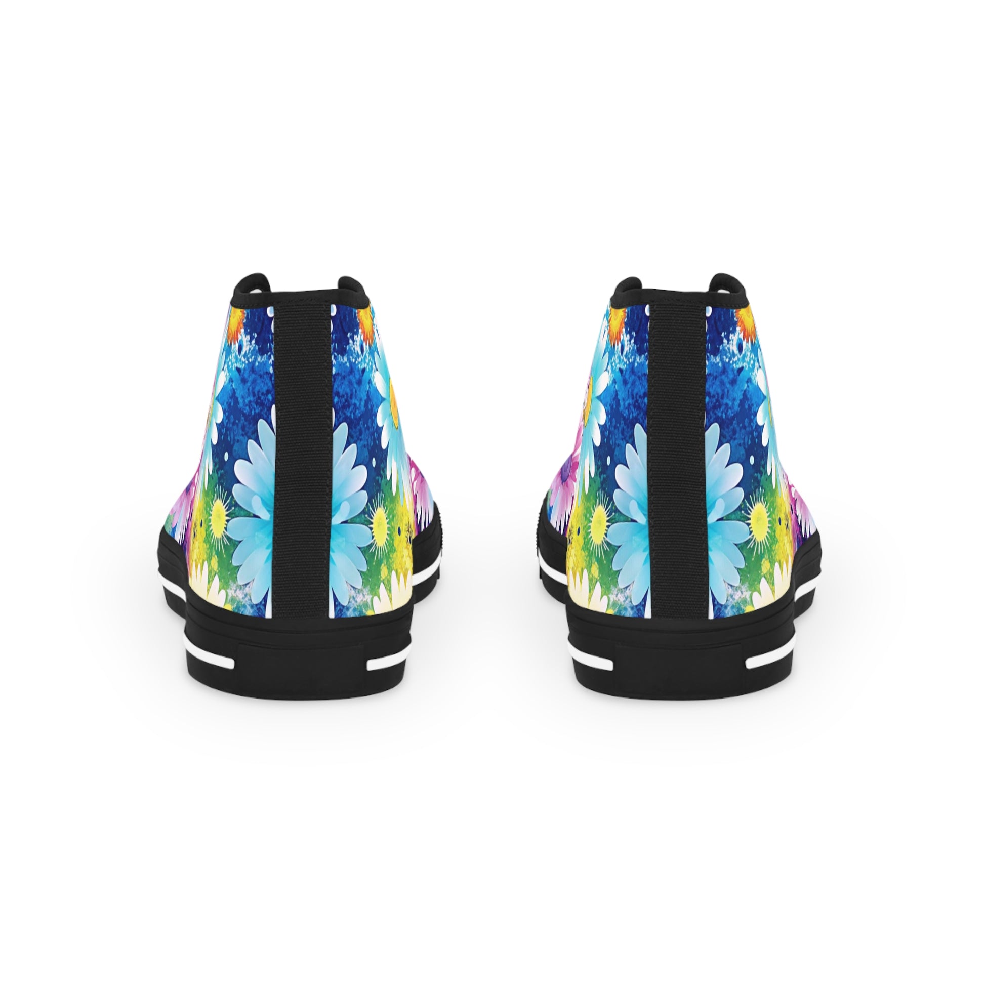 Magical Flower Explosion II Multi-Color Men's High Top Sneakers, Artsulli - Art is Long, Life is Short, Shoes, , , , , , , 