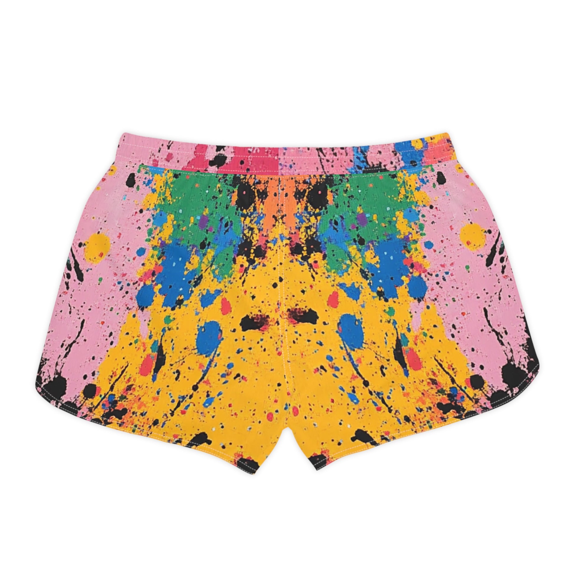 The Colors Of Paint Splatter Women's Casual Shorts (AOP), Artsulli - Art is Long, Life is Short, All Over Prints, , , , , , , 