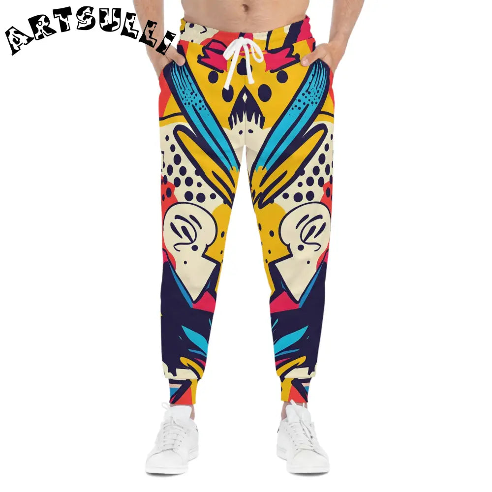 JAKKOUTTHEBXX Comic x Pop Art Athletic Joggers (AOP) JAKKOUTTHEBXX