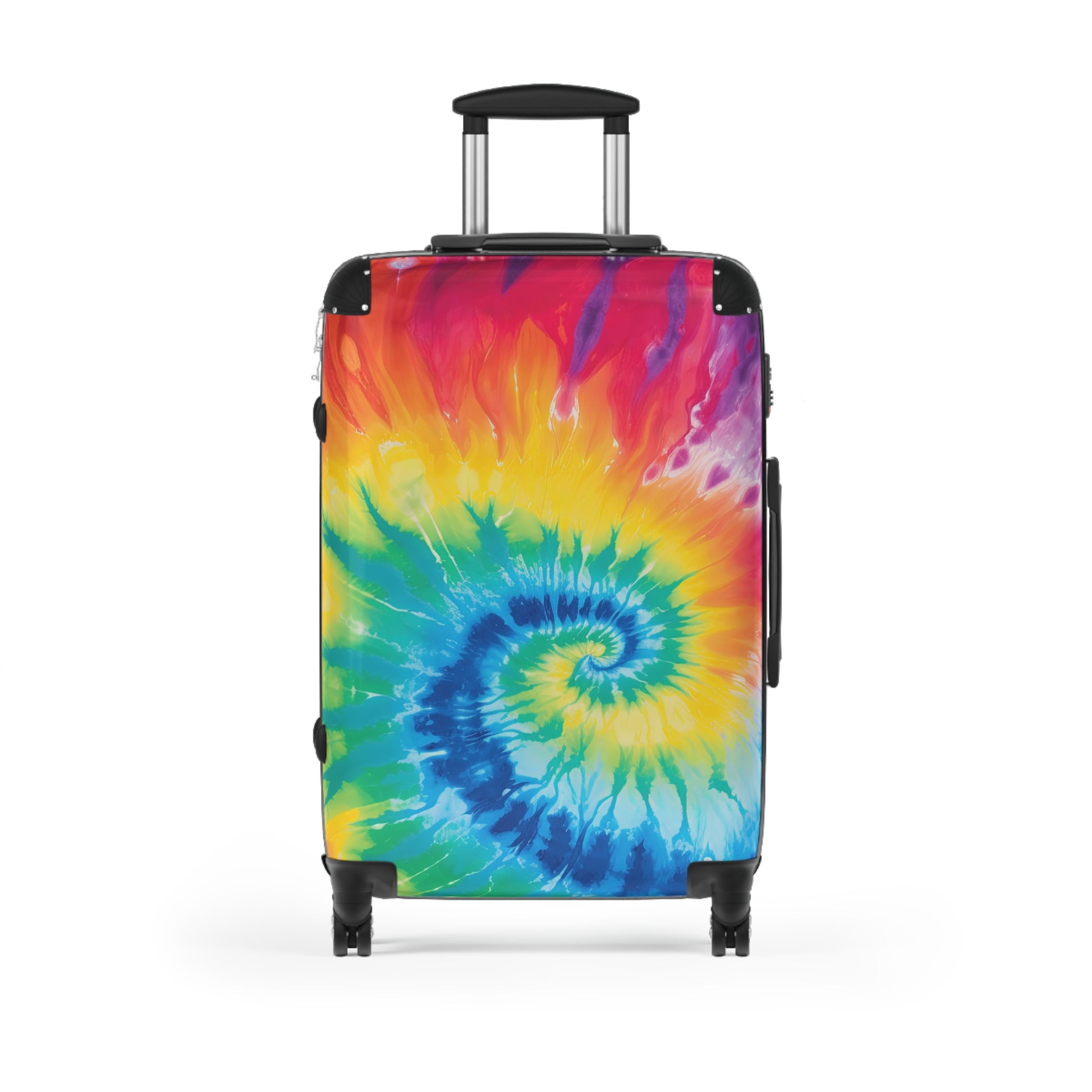 Tie Dye Suitcase, Artsulli - Art is Long, Life is Short, Bags, Size, Medium, Color, Black, , , 80490833682141024693