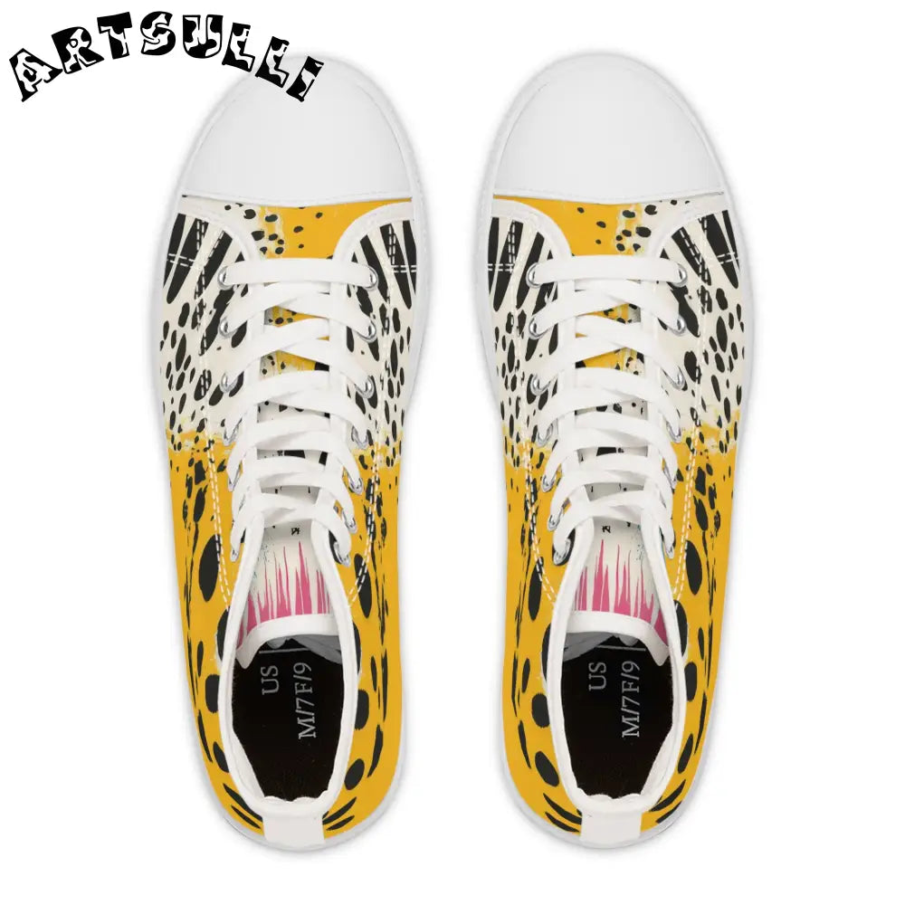 JAKKOUTTHEBXX Rae Zebra Rhapsody Women’s High Top Sneakers