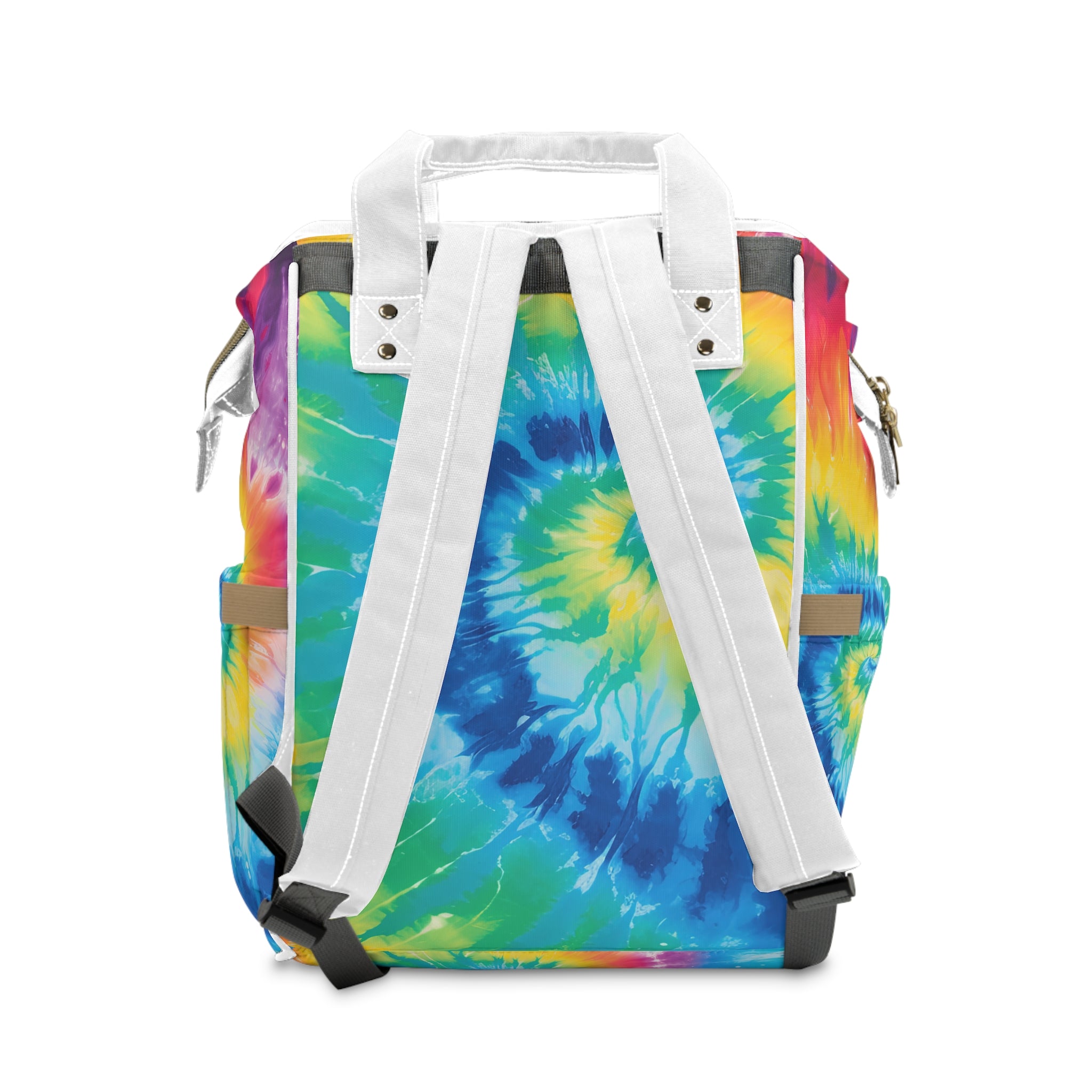 Tie Dye Multifunctional Diaper Backpack, Artsulli - Art is Long, Life is Short, Bags, , , , , , , 