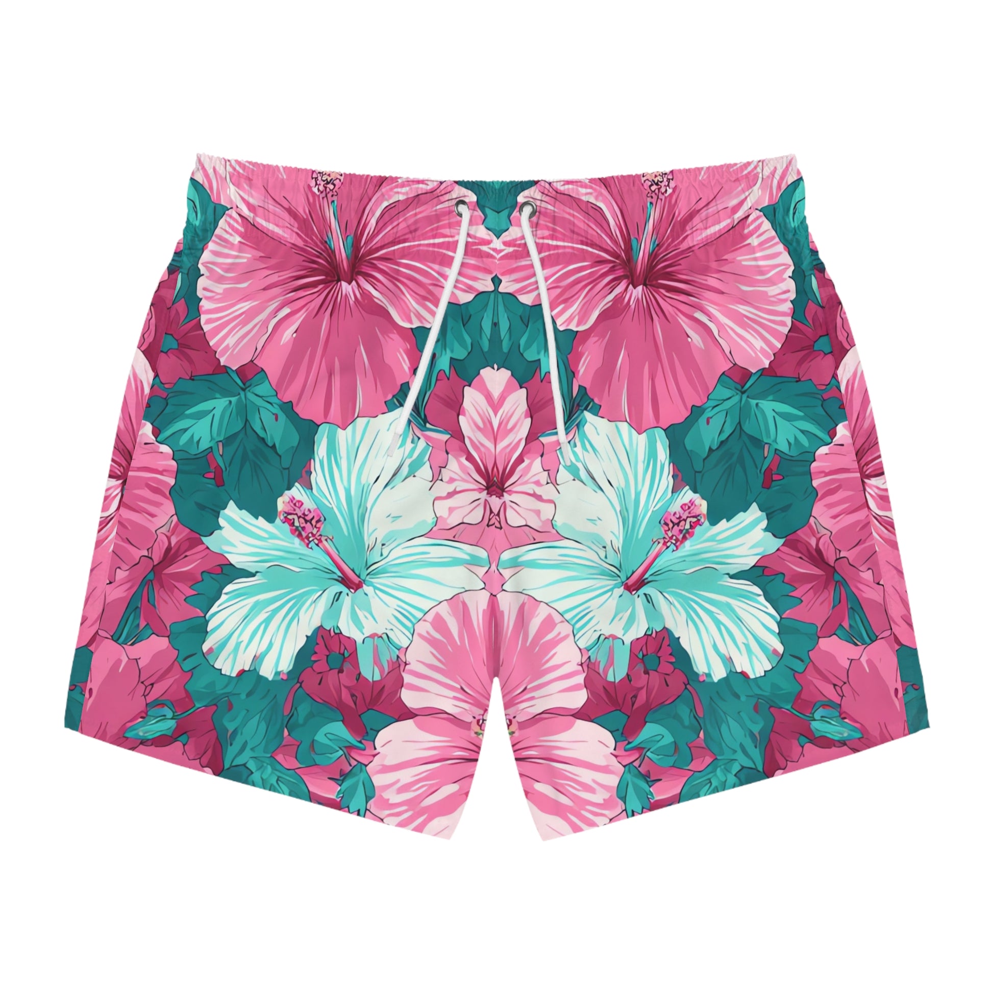 Flowerpunk Aloha Swim Trunks (AOP), Artsulli - Art is Long, Life is Short, All Over Prints, Size, XS, Color, Seam thread color automatically matched to design, , , 12453015011385043379